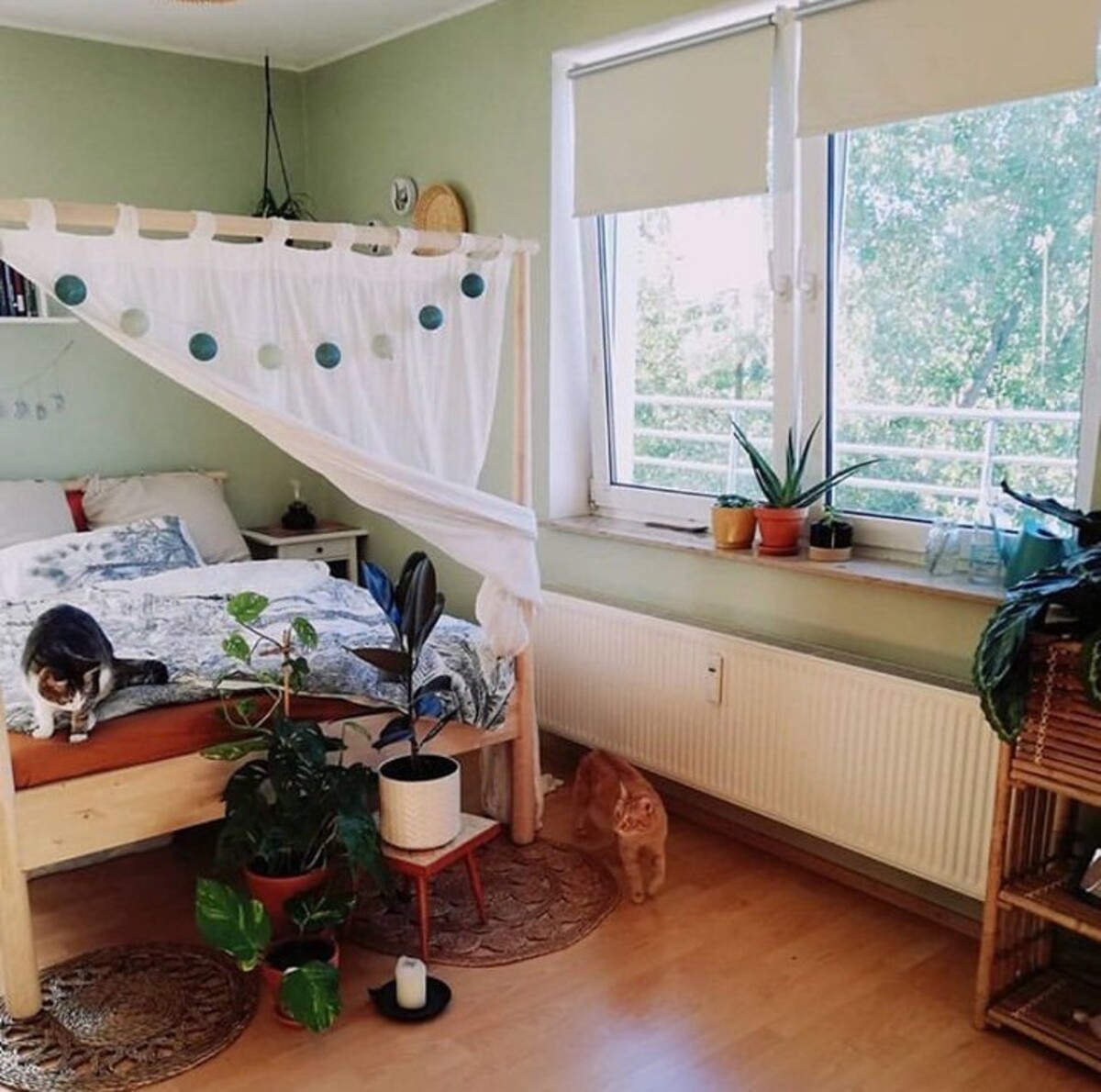 11 dormitorio boho verde salvia 11