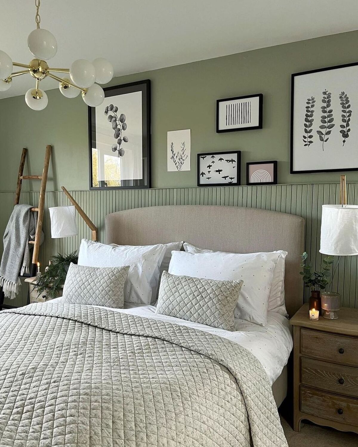 11 dormitorio boho verde salvia 5
