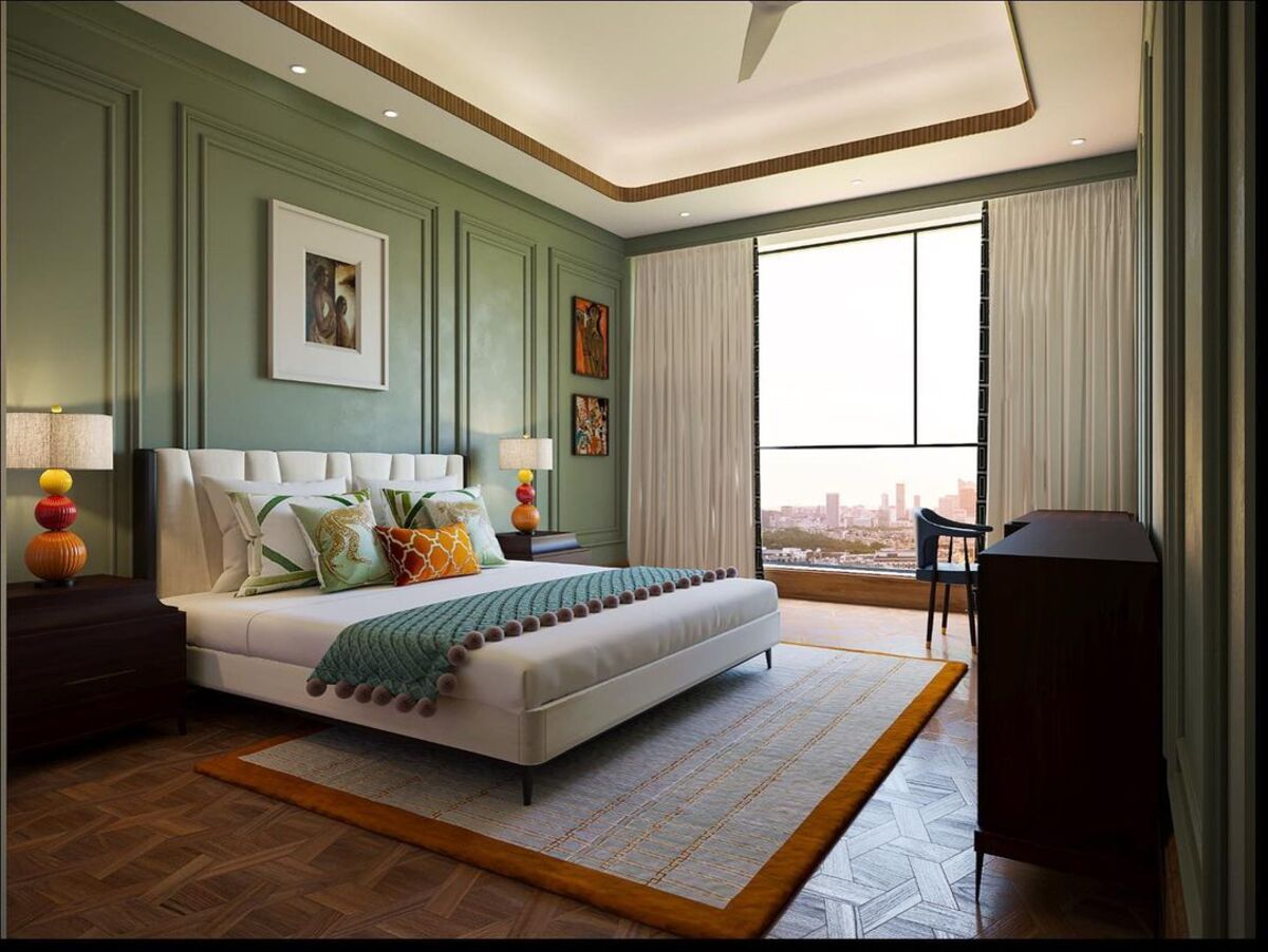 12 dormitorio verde salvia y crema 5