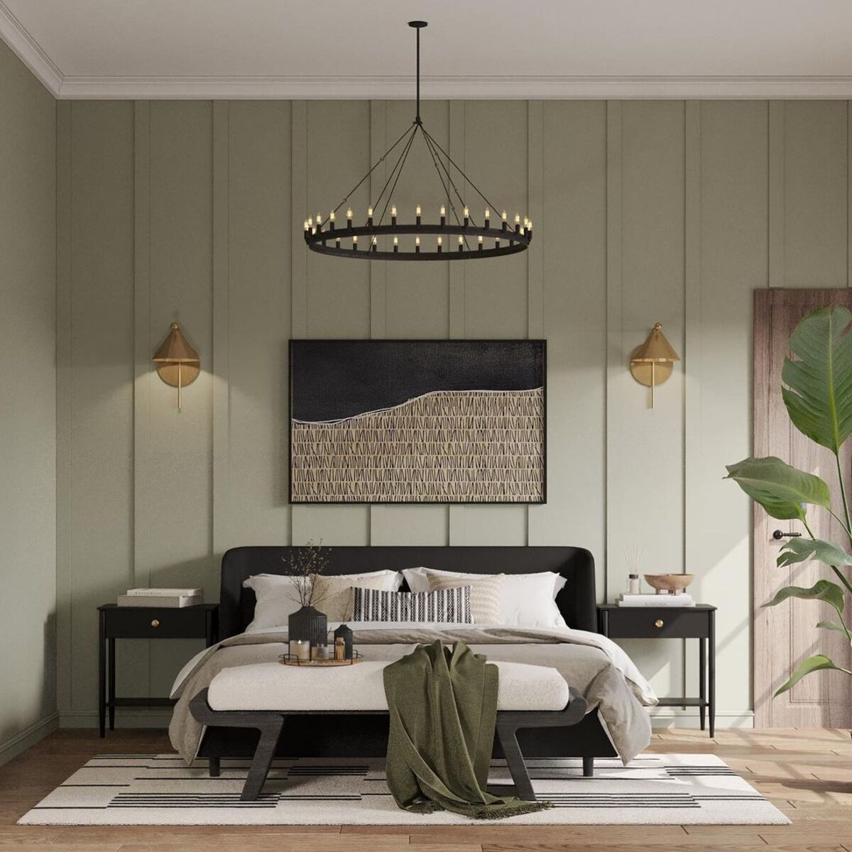 12 dormitorio verde salvia y crema 8