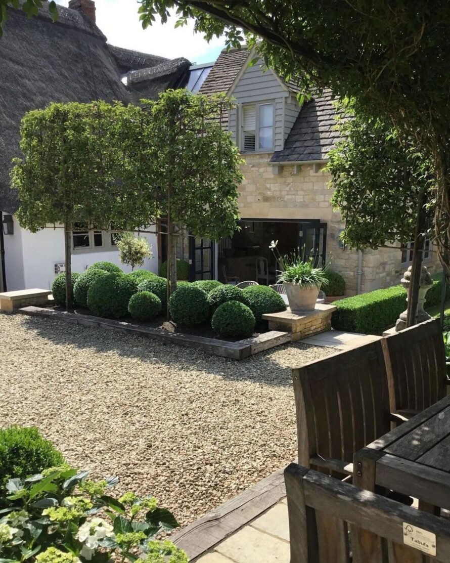 15 ideas creativas de bordes de grava 9