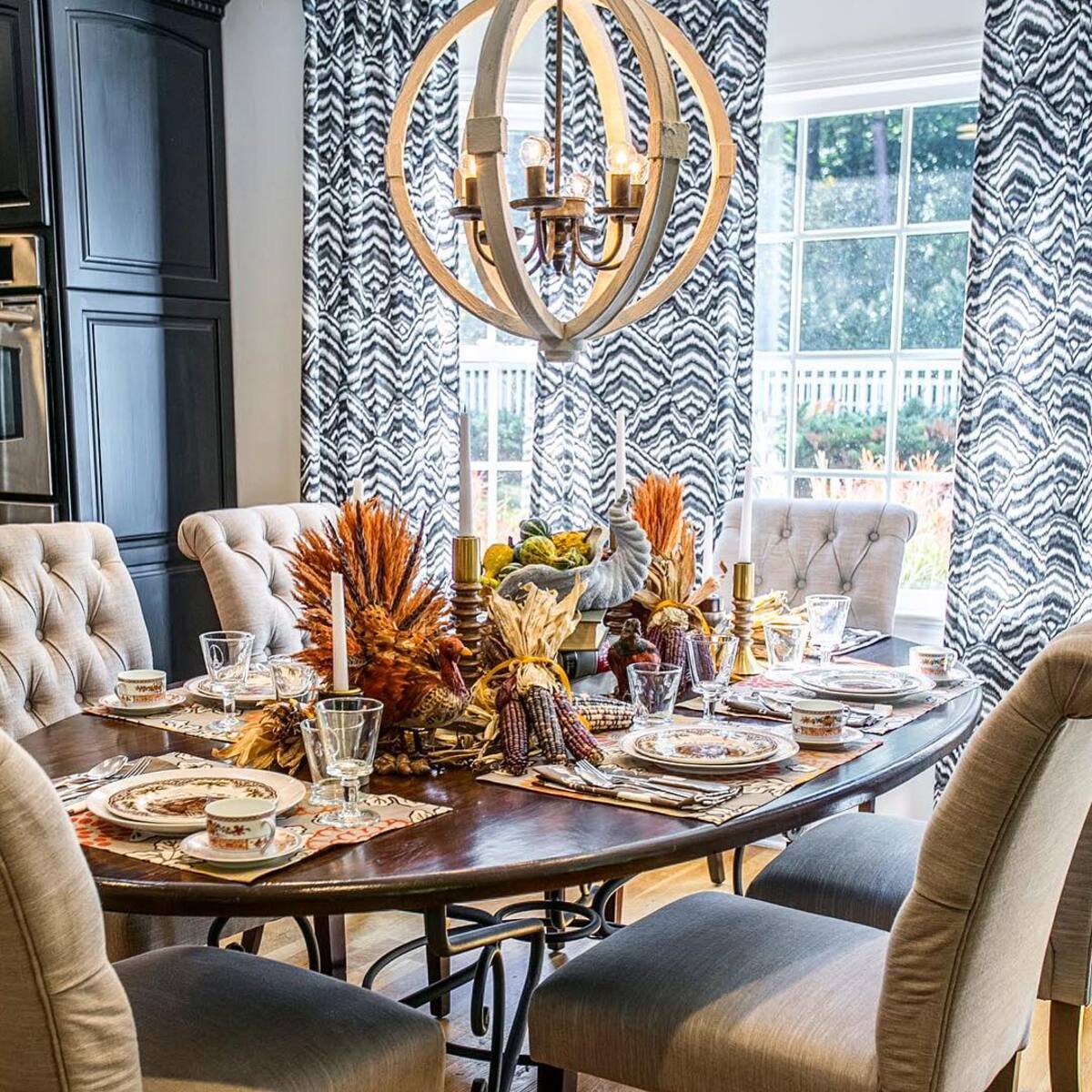 18 ideas elegantes para poner la mesa en acción de gracias 17