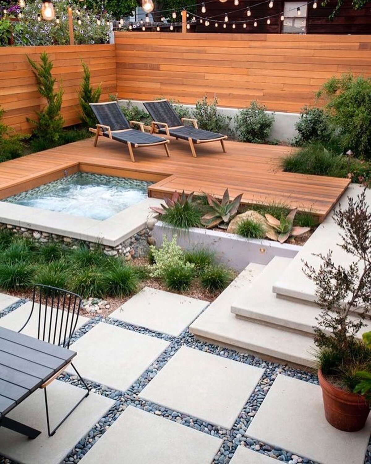 18 ideas para un patio con jacuzzi 11