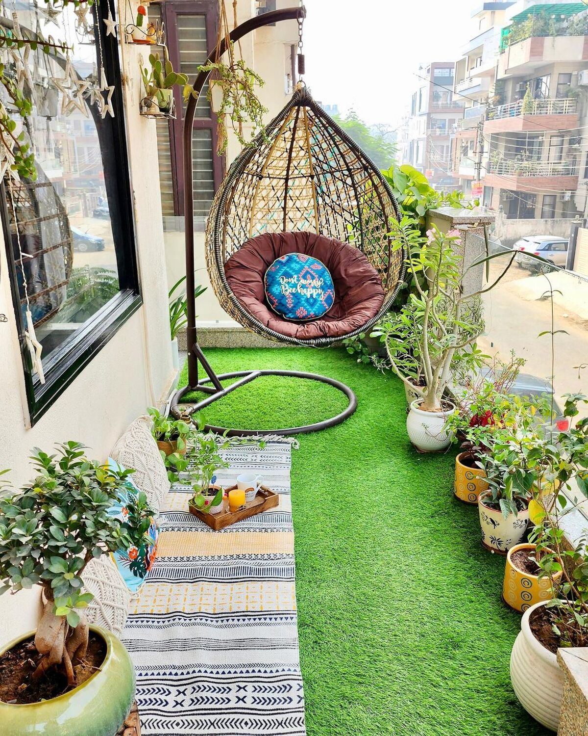 19 ideas de decoración de balcones pequeños 12