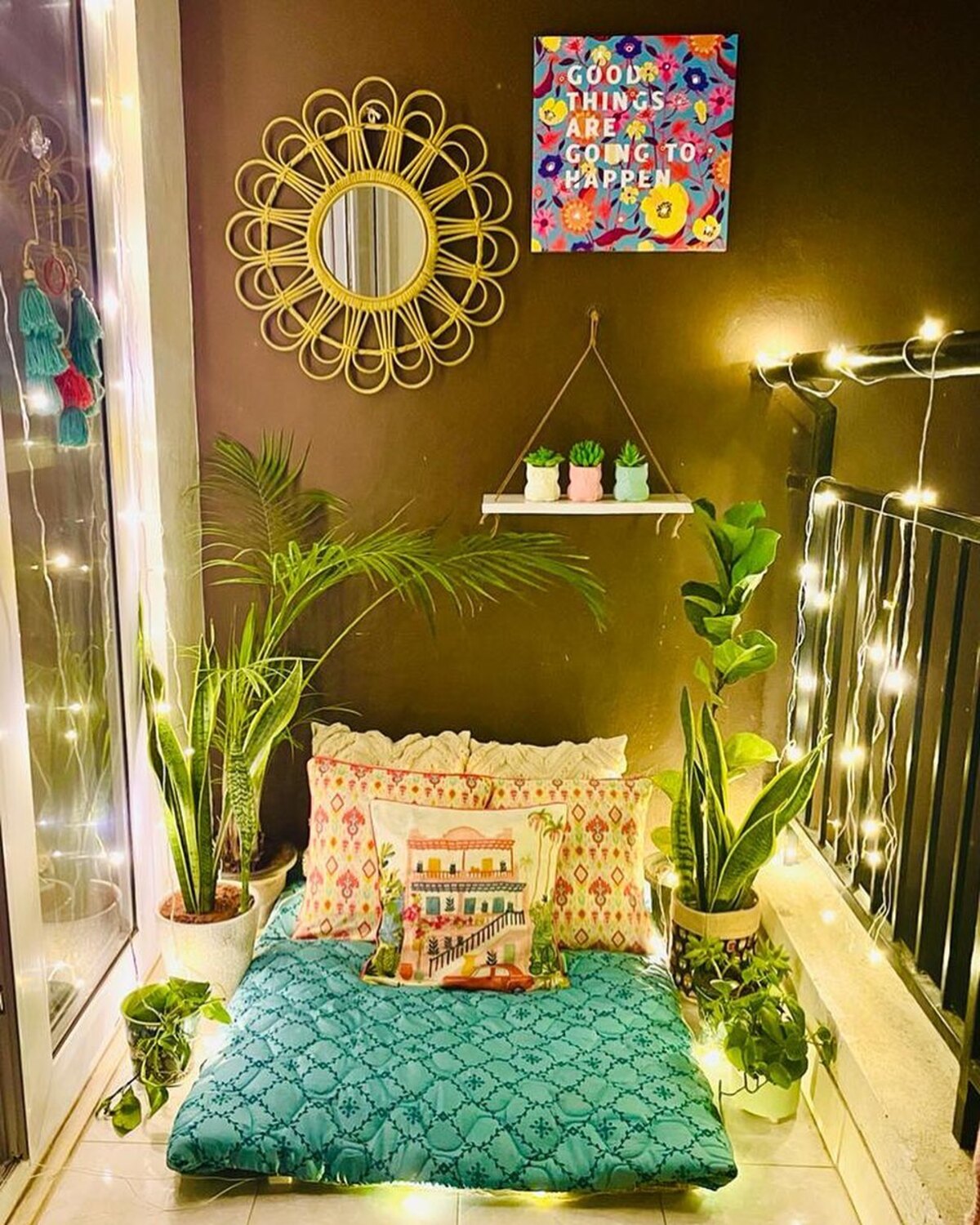 19 ideas de decoración de balcones pequeños 13