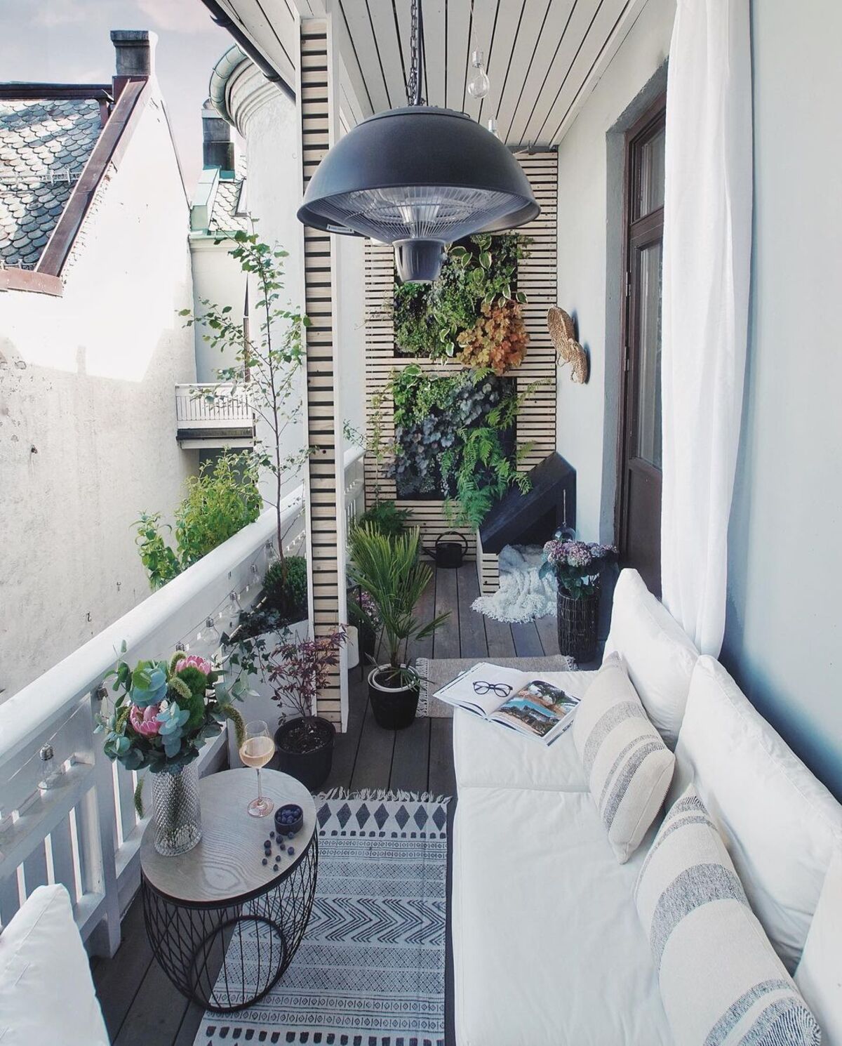 19 ideas de decoración de balcones pequeños 15