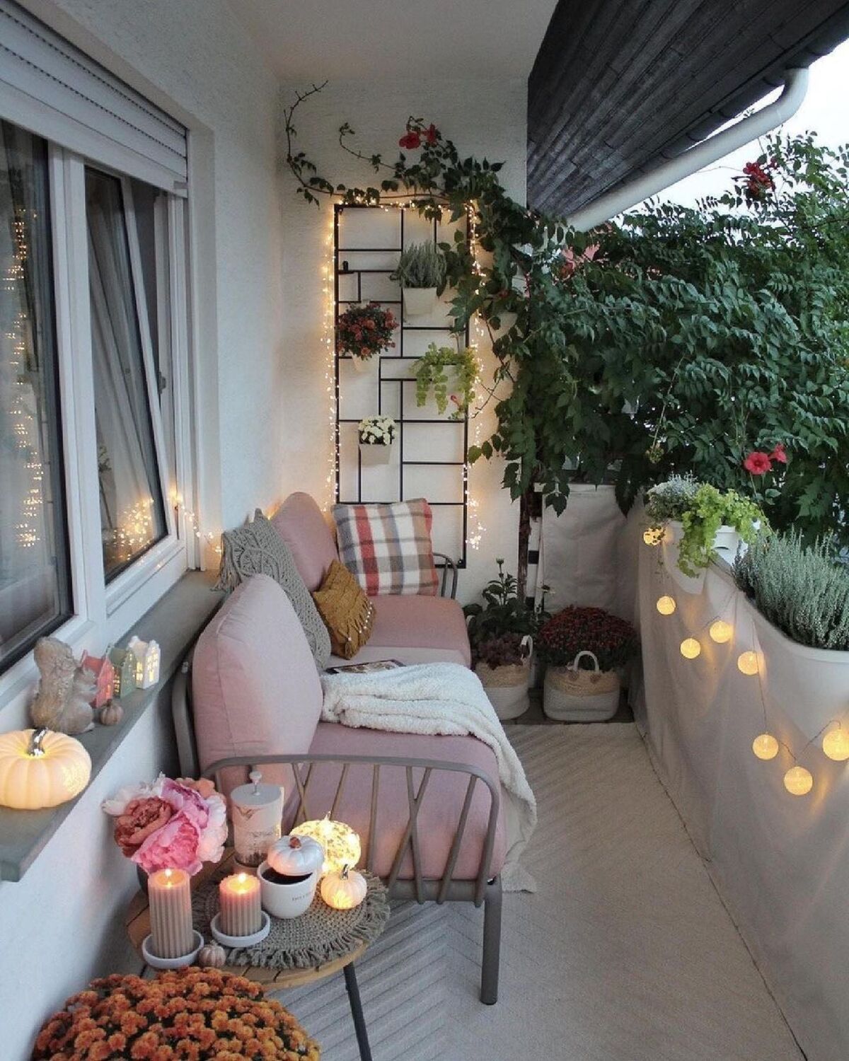 19 ideas de decoración de balcones pequeños 6
