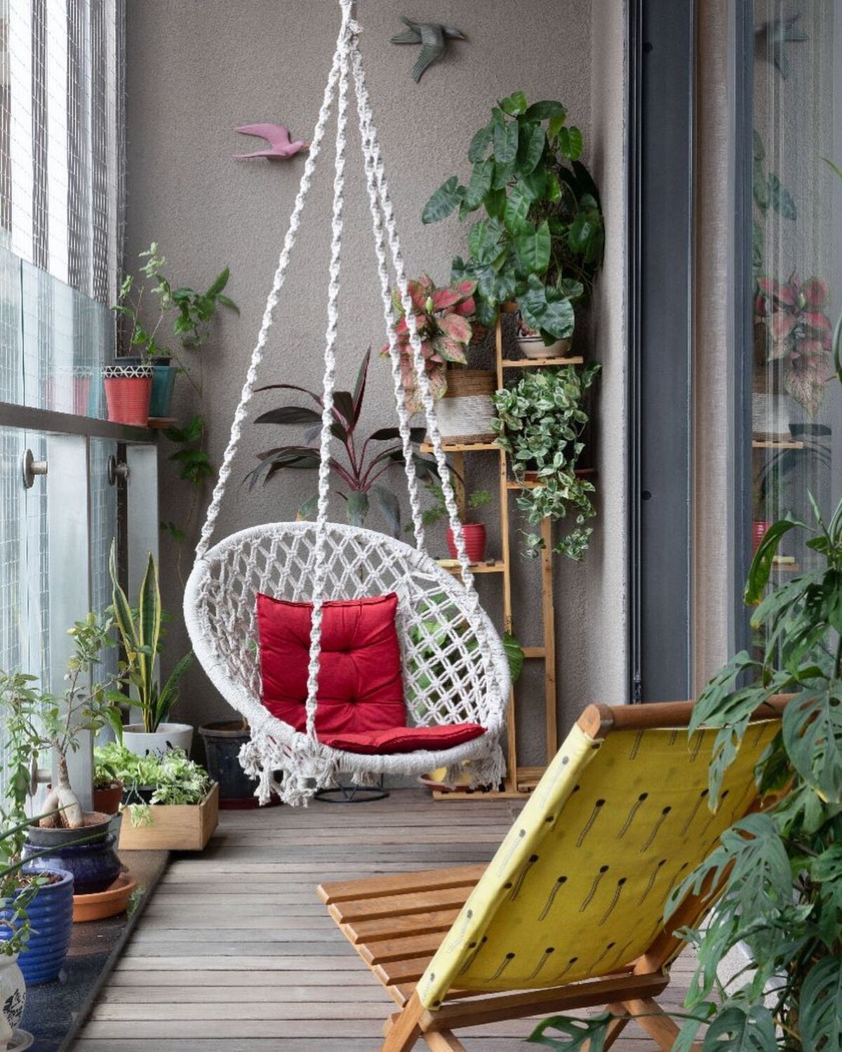19 ideas de decoración de balcones pequeños 8