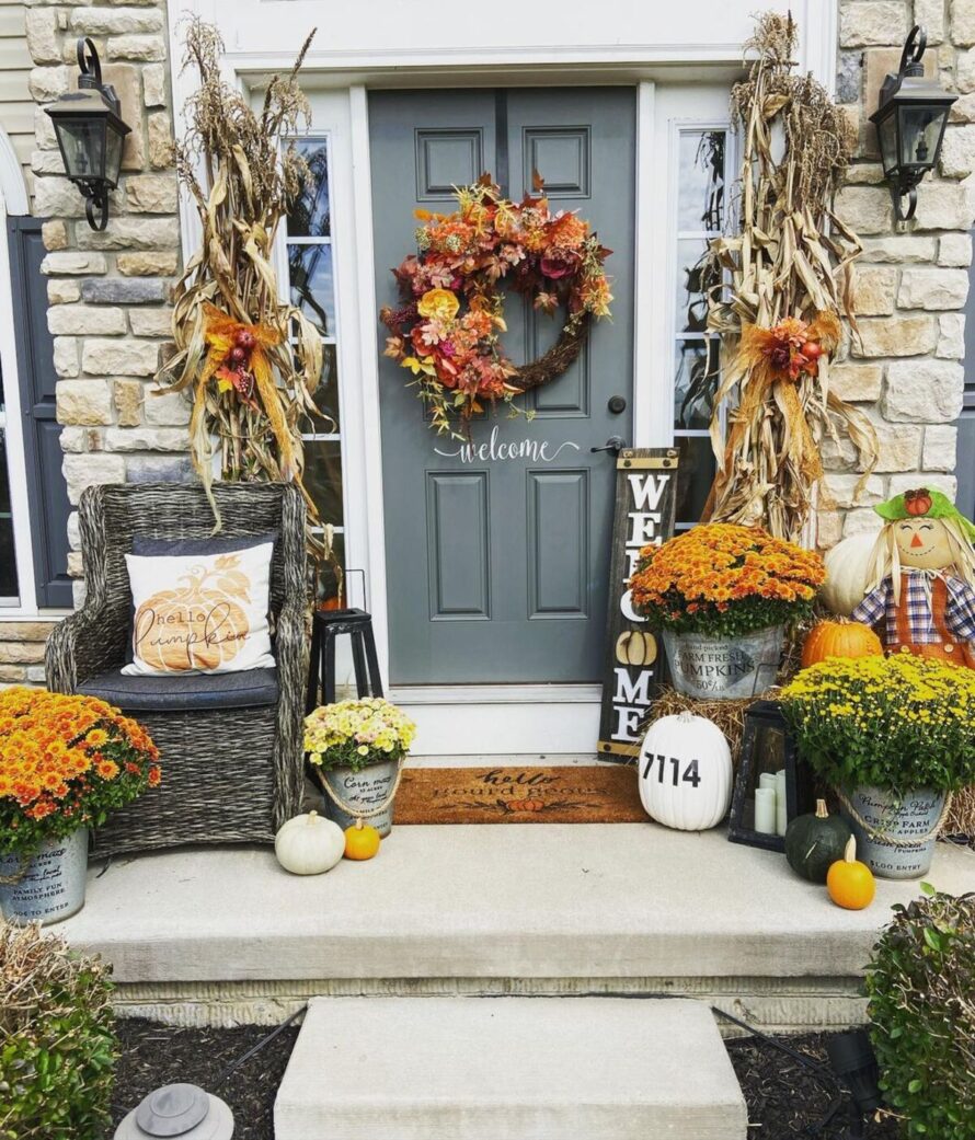 22 encantadoras ideas de decoración de otoño 18