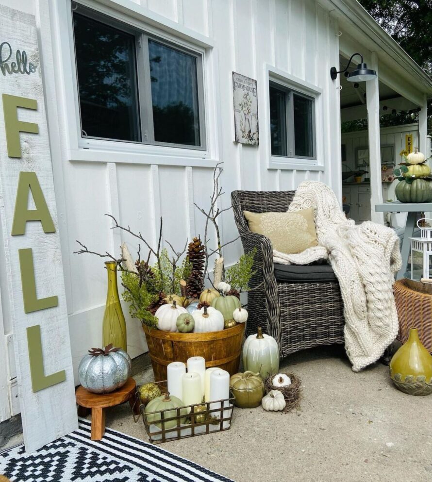 22 encantadoras ideas de decoración otoñal 22