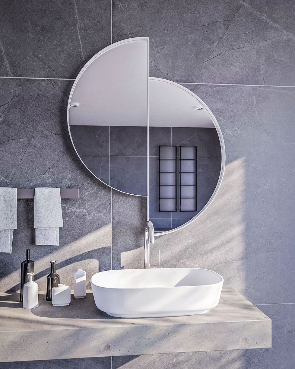 23 ideas para espejos de baño 22