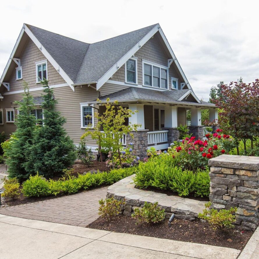 24 ideas innovadoras para el jardín delantero 22