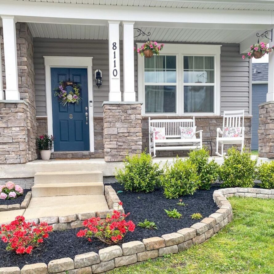 24 ideas innovadoras de jardinería para el jardín delantero 3