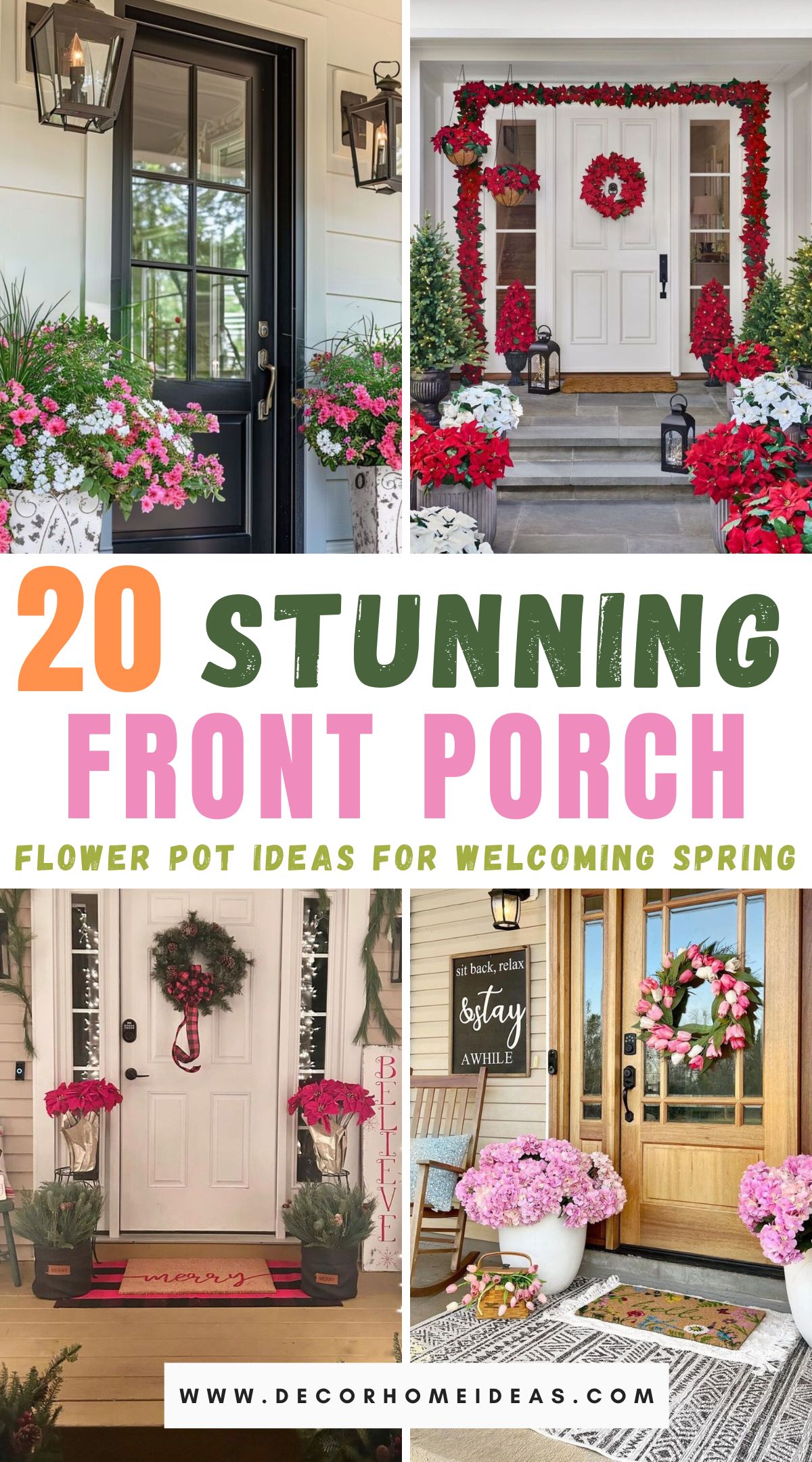 Mejora el atractivo de tu hogar con estas 20 impresionantes macetas para el porche delantero. Desde coloridas flores hasta exuberante vegetación, explora ideas creativas para elevar tu espacio exterior y dar la bienvenida a invitados y transeúntes por igual.