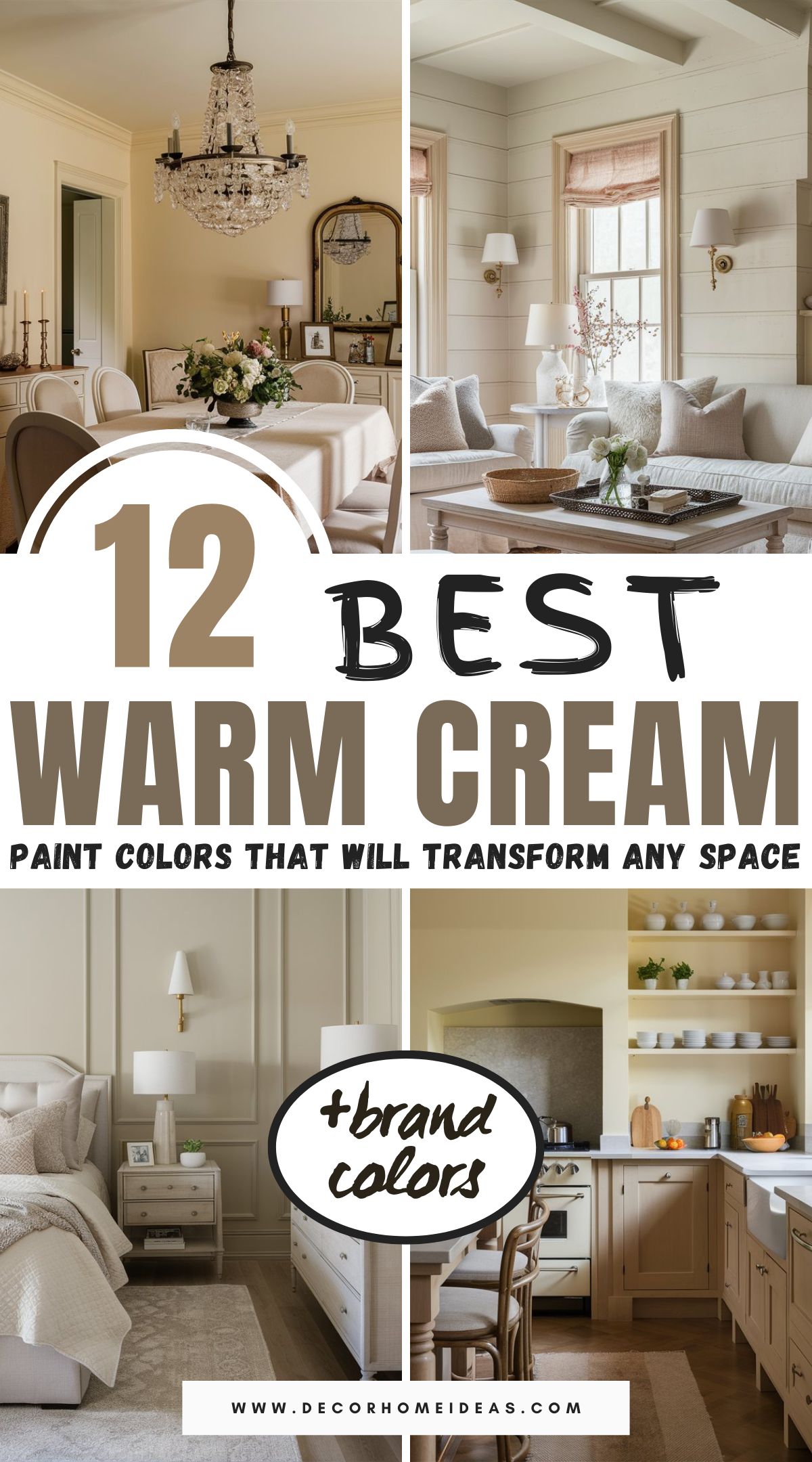 ¿Buscas un ambiente acogedor? Descubra 12 impresionantes colores crema cálidos que pueden transformar cualquier habitación en un refugio relajante. Tanto si buscas una sutil elegancia como un toque de calidez, estos tonos ofrecen opciones versátiles que se adaptan a varios estilos. Explore la lista y encuentre su tono perfecto.