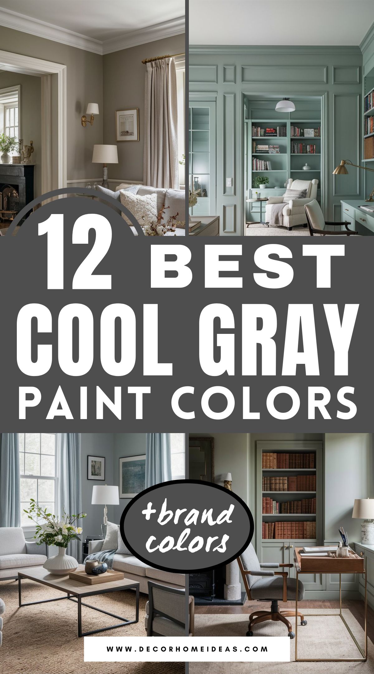 Descubra 12 impresionantes colores de pintura gris frío que añaden un toque de sofisticación a cualquier espacio. Desde Sherwin-Williams y Benjamin Moore hasta Behr y Farrow & Ball, estos tonos ofrecen elegancia atemporal y versatilidad. Explore cómo los tonos grises únicos de cada marca pueden elevar su hogar.