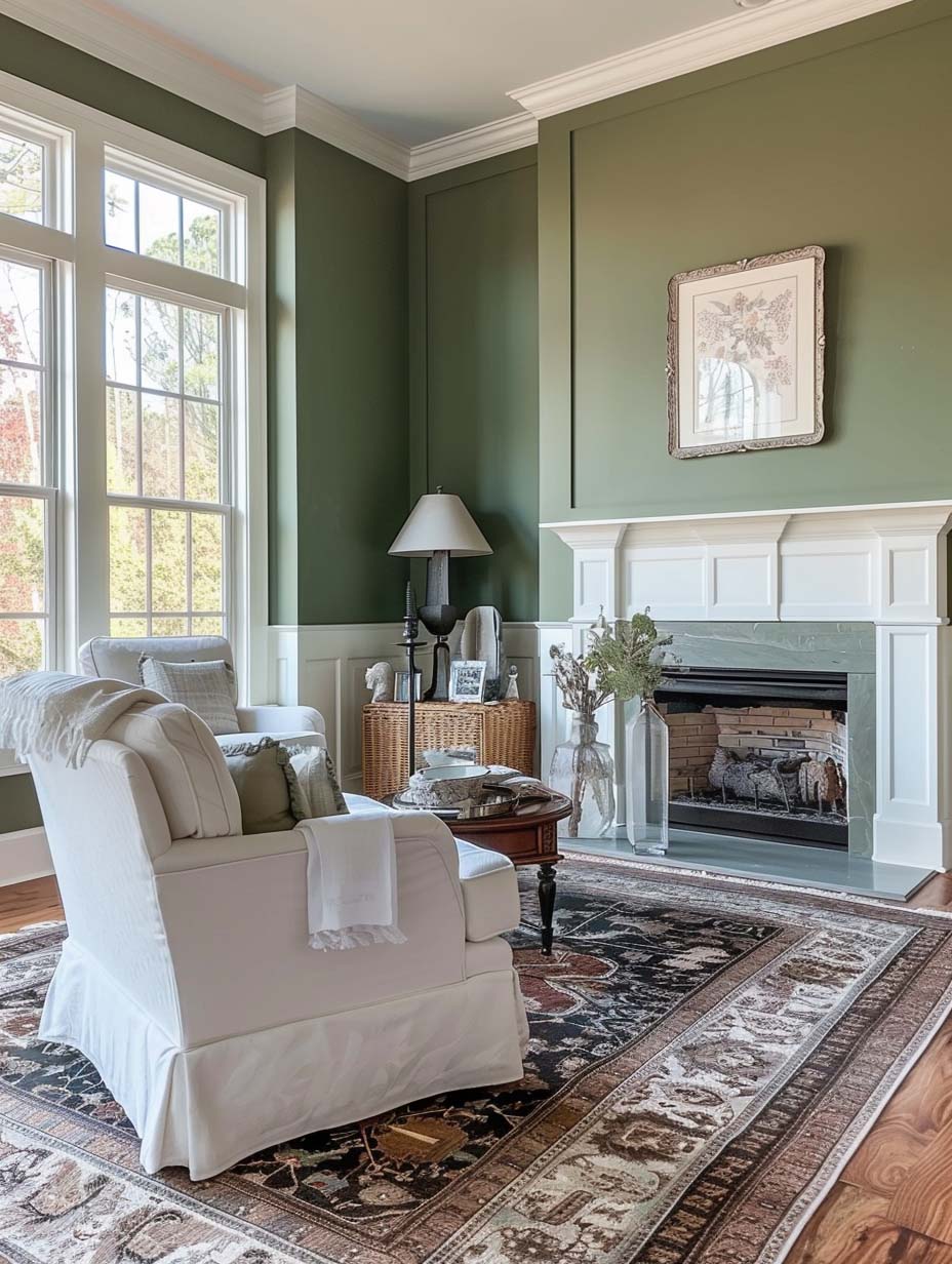 Sherwin Williams Tomillo Seco Salón Verde Salvia