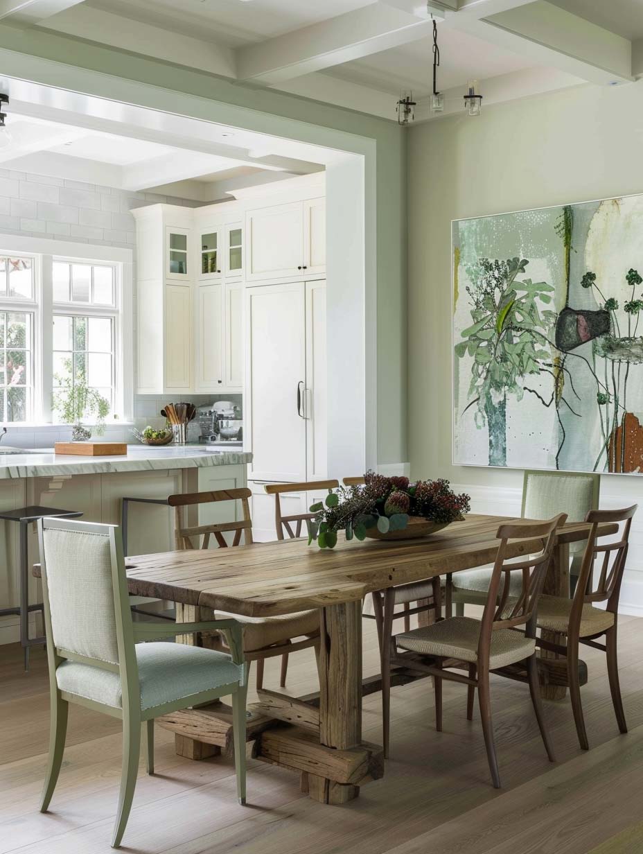 14. Sage Green Kitchen Art