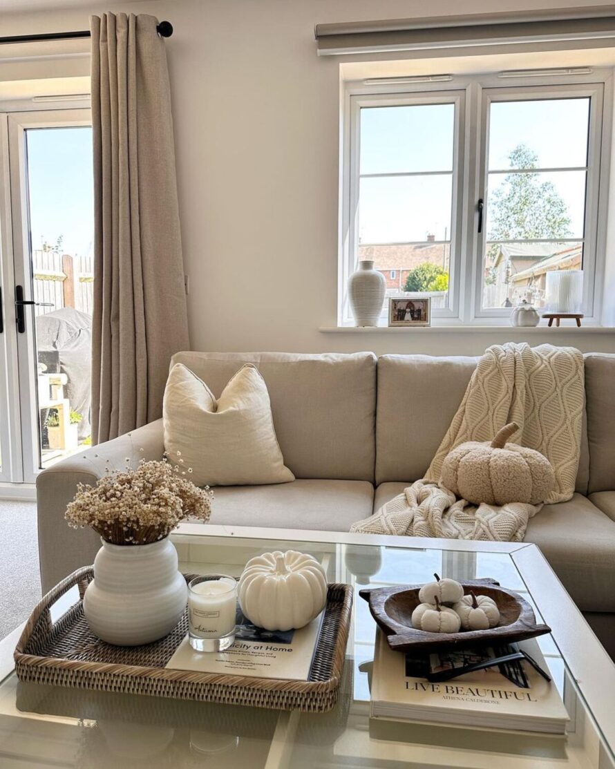 ideas de decoración de salones inspiradas en el otoño 5