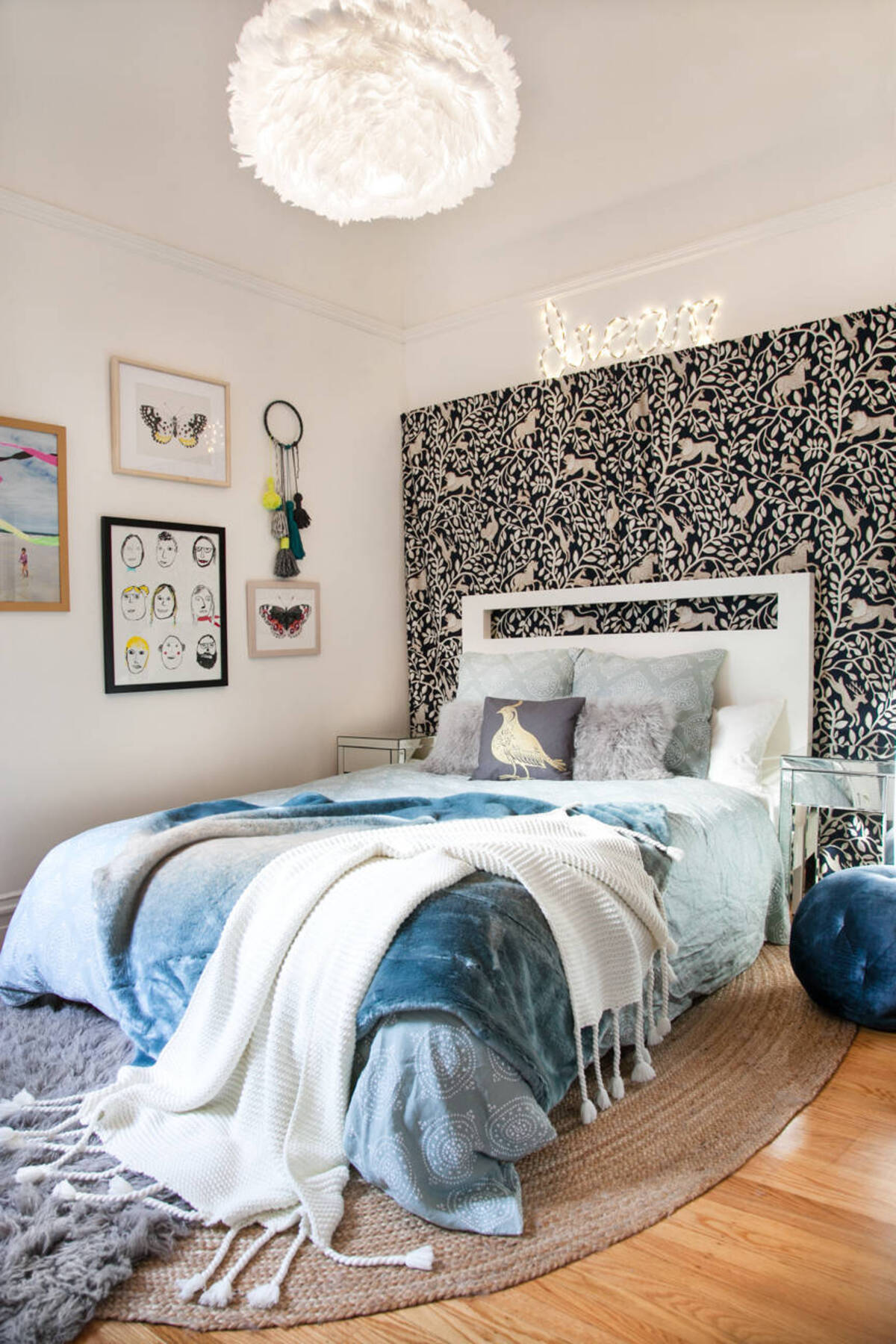 ideas para decorar la pared del dormitorio 22