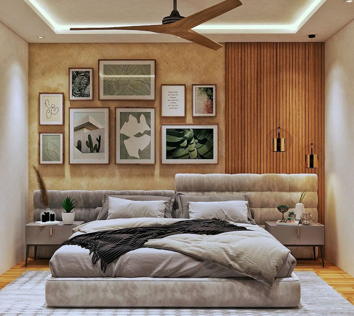 ideas para decorar la pared del dormitorio 7