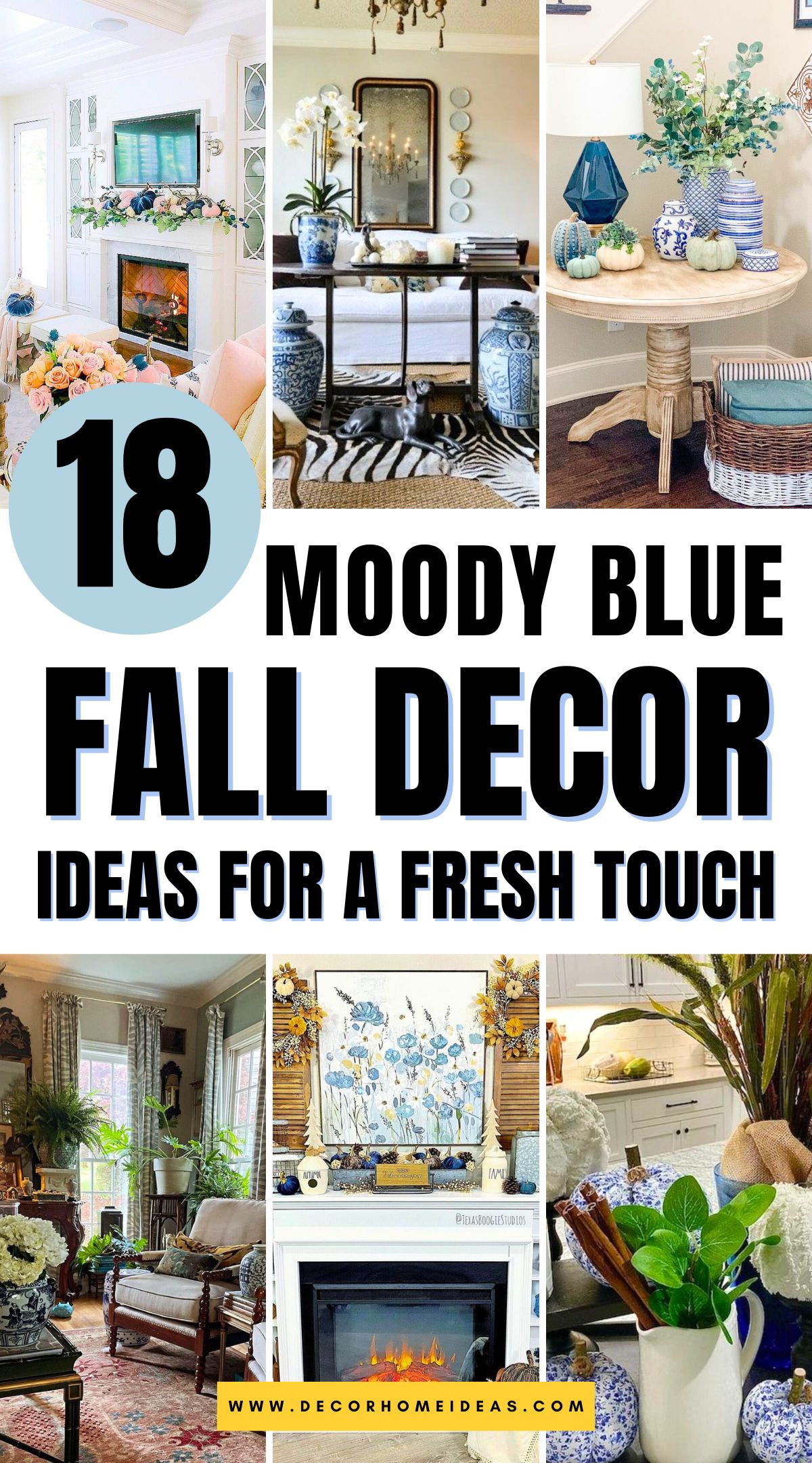 las mejores ideas azules para decorar en otoño 2