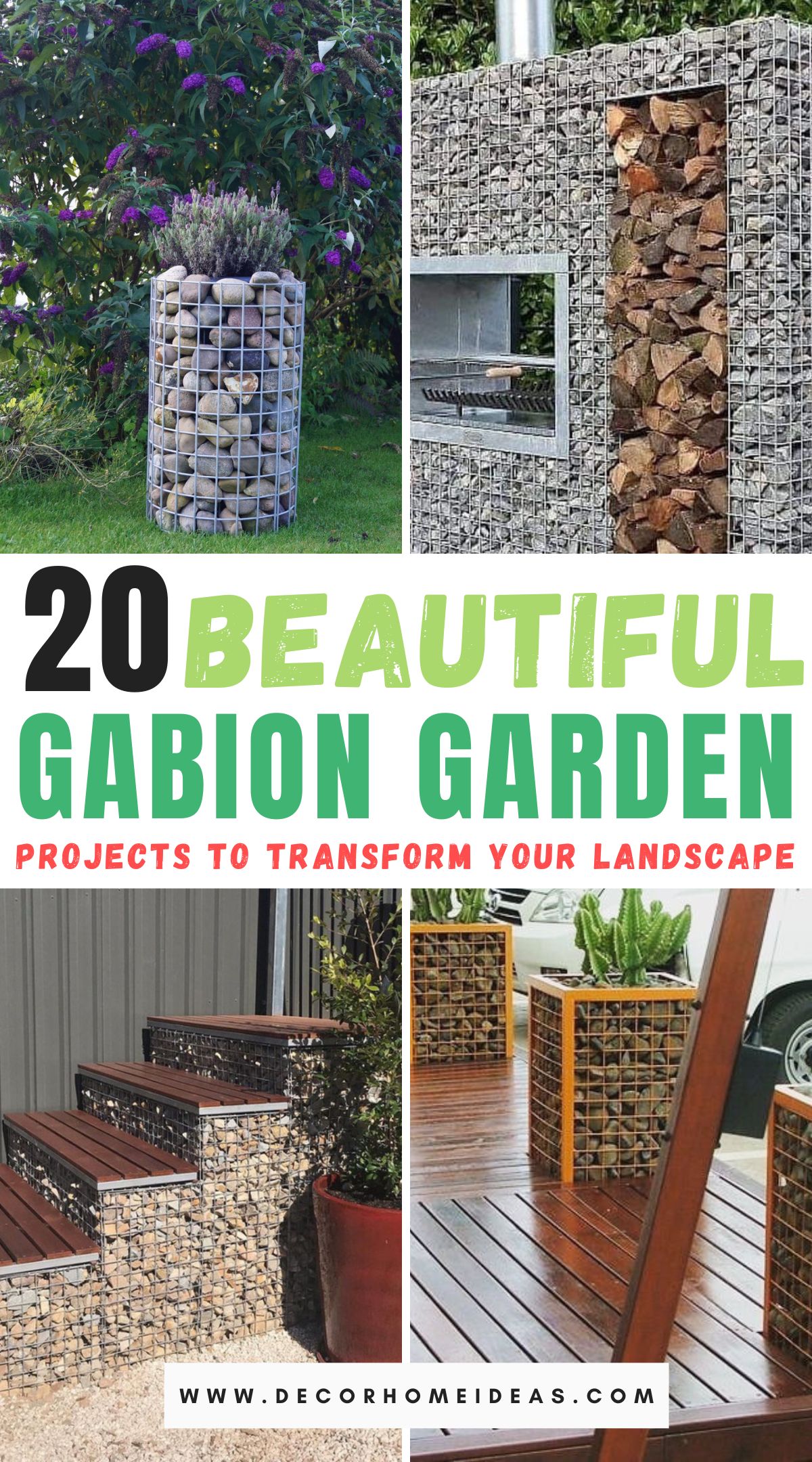 Cree un espacio exterior increíble con estos 20 inspiradores proyectos de jardines con gaviones. Desde asientos hasta hogueras, encuentre el diseño perfecto para su jardín.