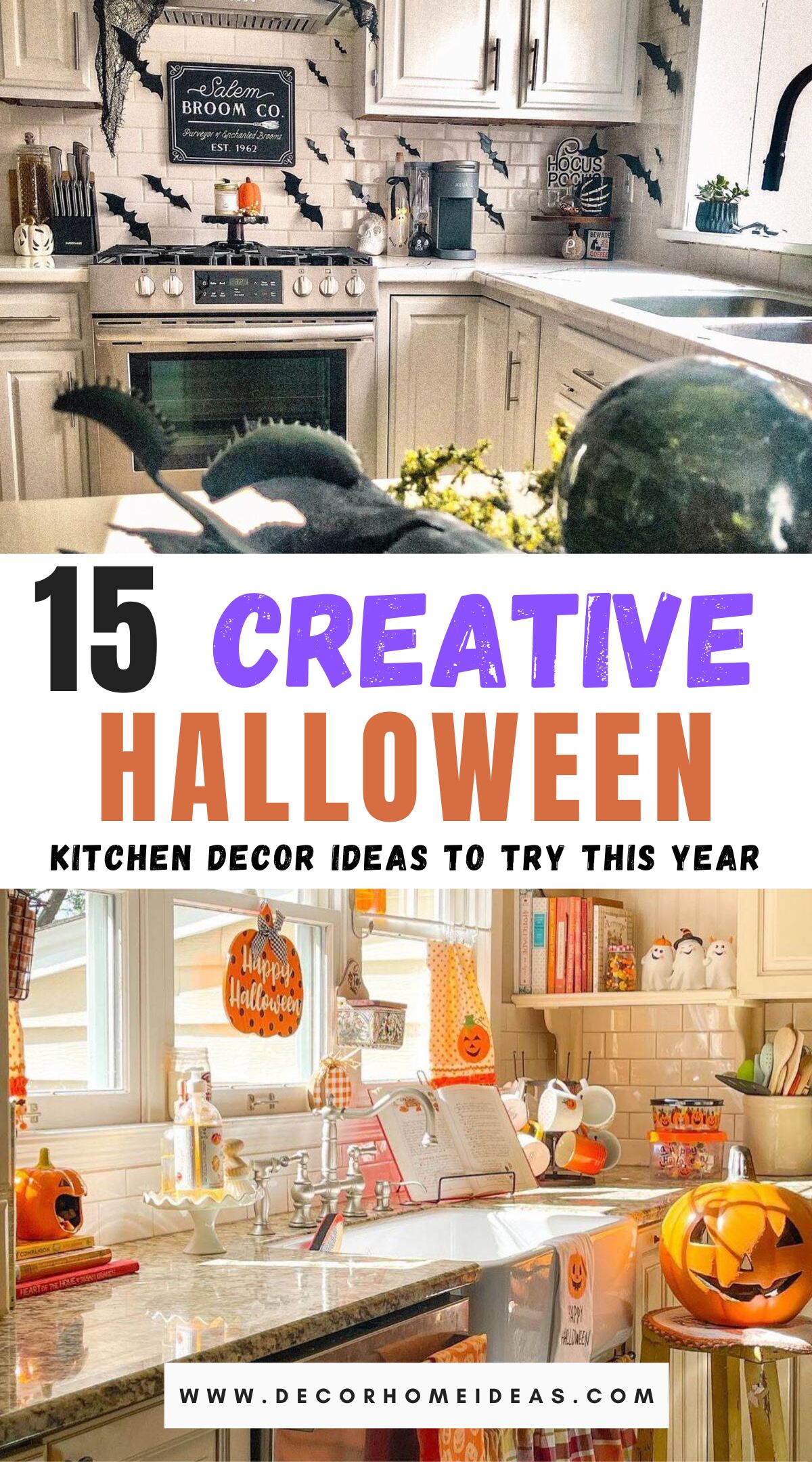 las mejores ideas y diseños para decorar la cocina en halloween