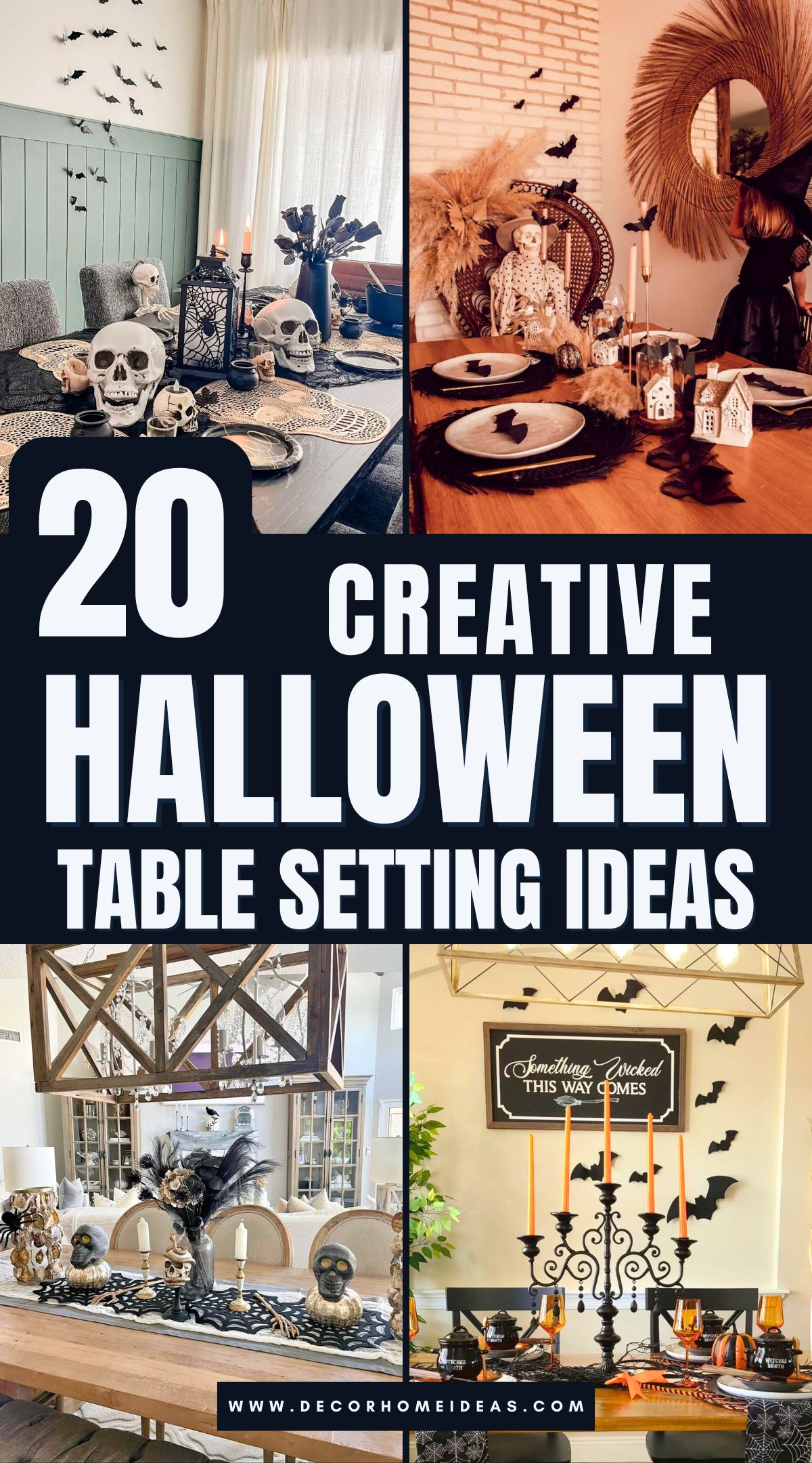 las mejores ideas para poner la mesa en halloween