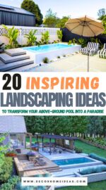 mejores ideas de paisajismo para piscinas elevadas y diseños