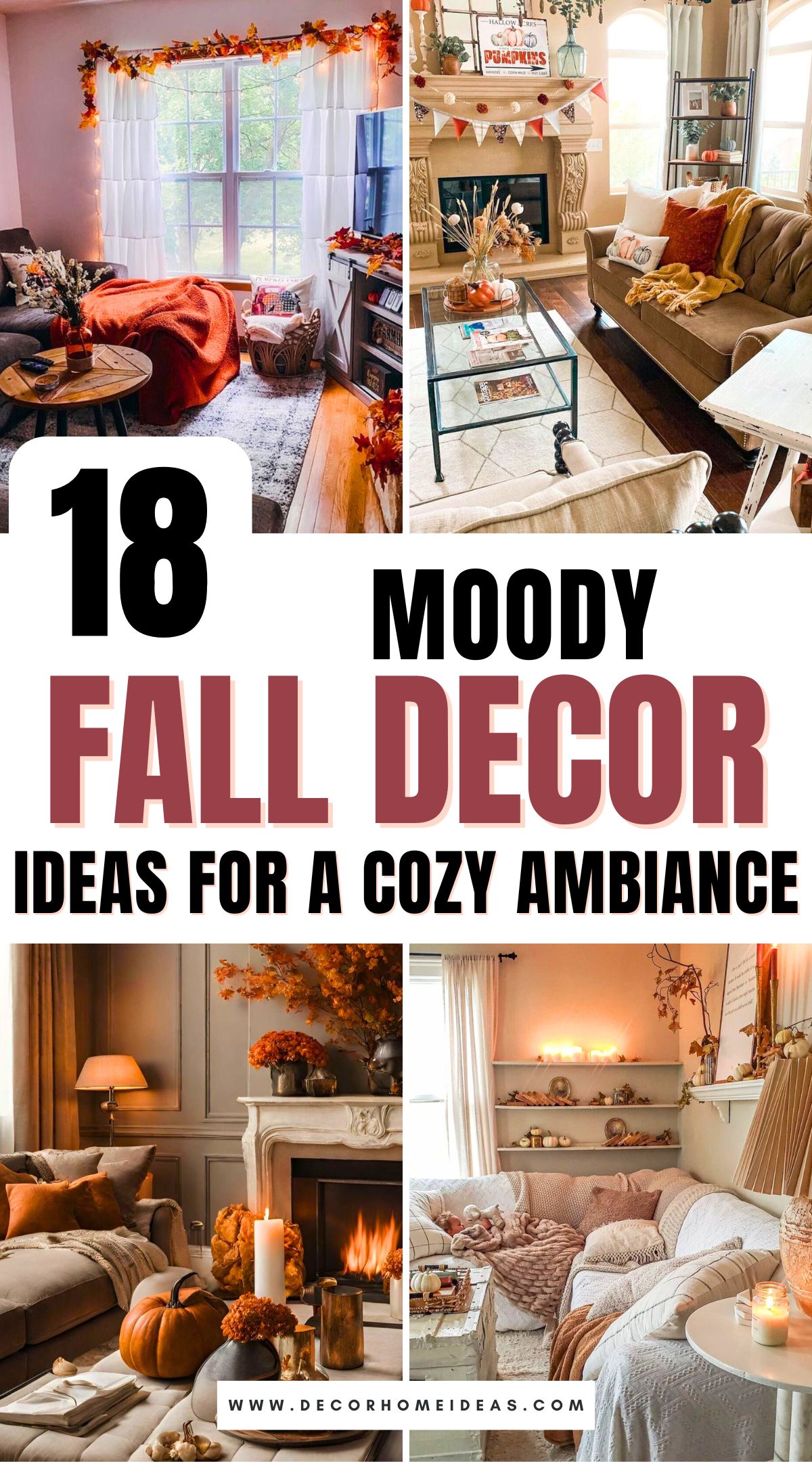 Crea un ambiente cálido y acogedor este otoño con estas 18 ideas de decoración otoñal. Desde tonos intensos y ricos hasta texturas suaves y velas brillantes, estos consejos de decoración te ayudarán a crear el ambiente acogedor perfecto. Descubre cómo transformar tu espacio en un sereno refugio otoñal lleno de encanto.