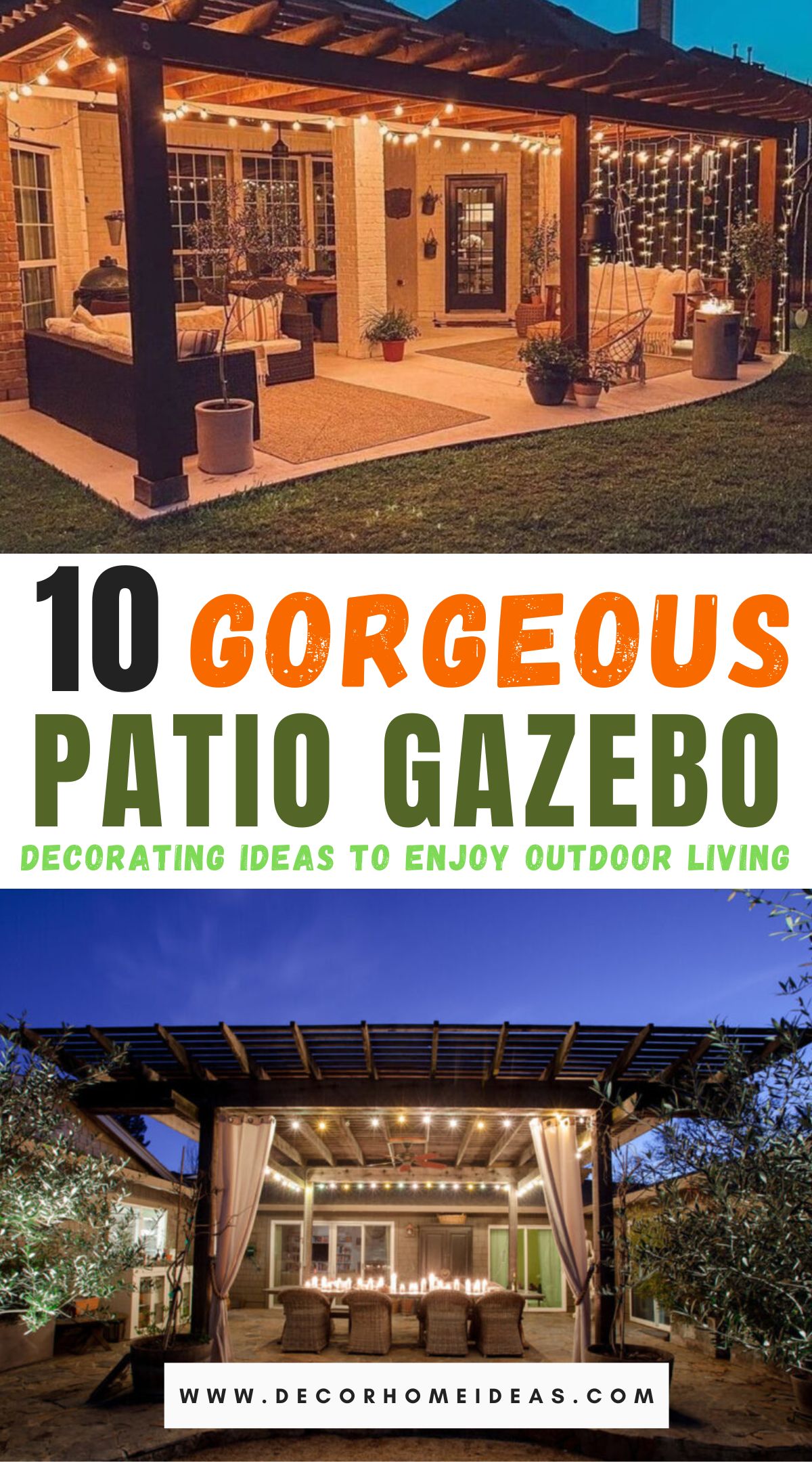 mejor patio gazebo ideas de decoración decors