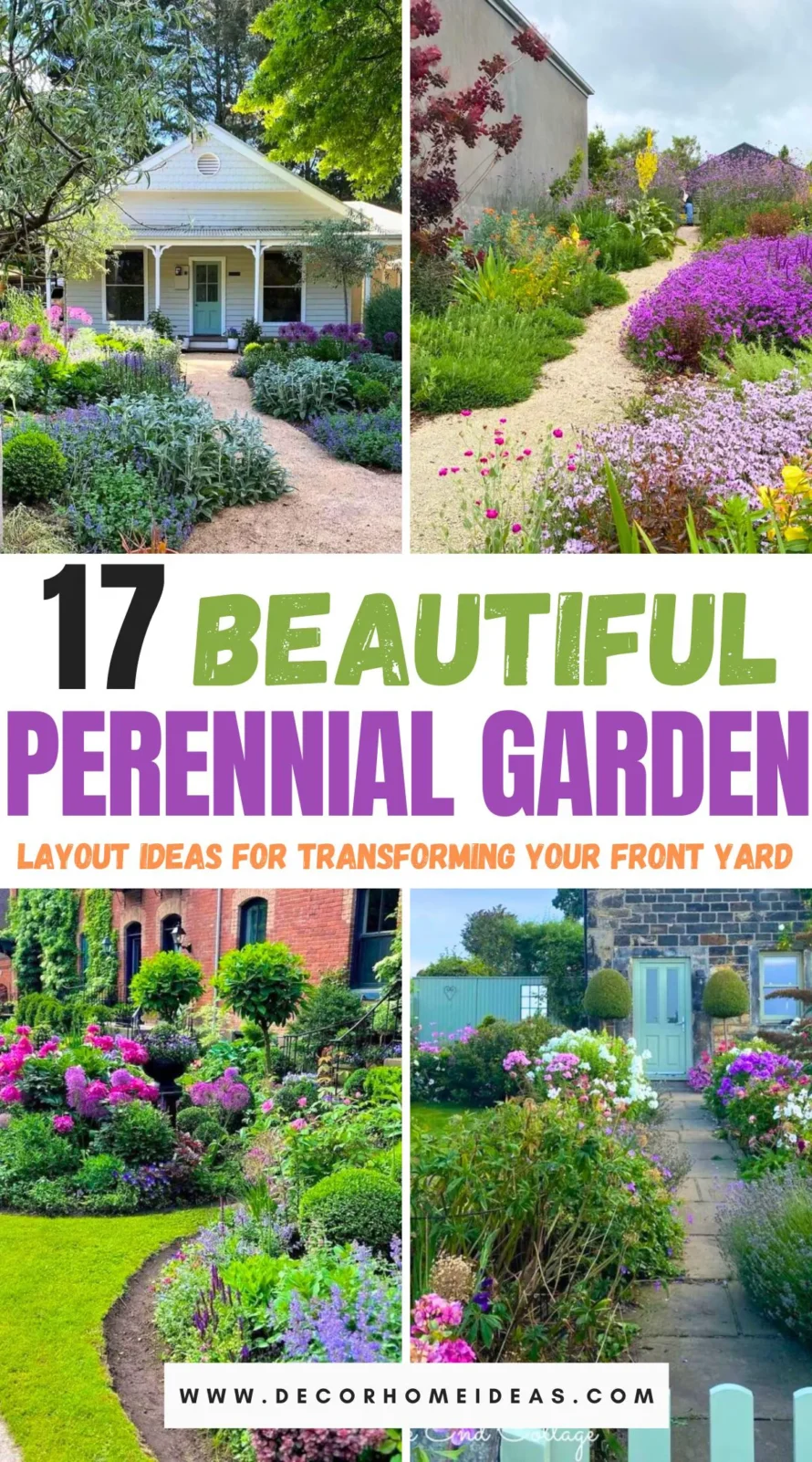 Descubra 17 impresionantes ideas de diseño de jardines perennes que transformarán su jardín delantero en un paraíso en flor. Desde vibrantes combinaciones de colores hasta creativas combinaciones de plantas, estos diseños garantizan belleza durante todo el año y un mantenimiento mínimo. Sumérjase en estos inspiradores diseños y aprenda a crear un jardín cautivador que será la envidia de su vecindario.