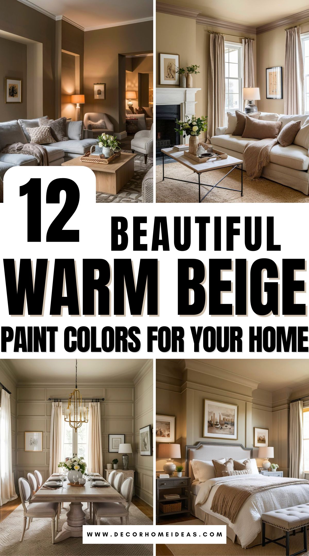los mejores colores de pintura beige cálido con marcas