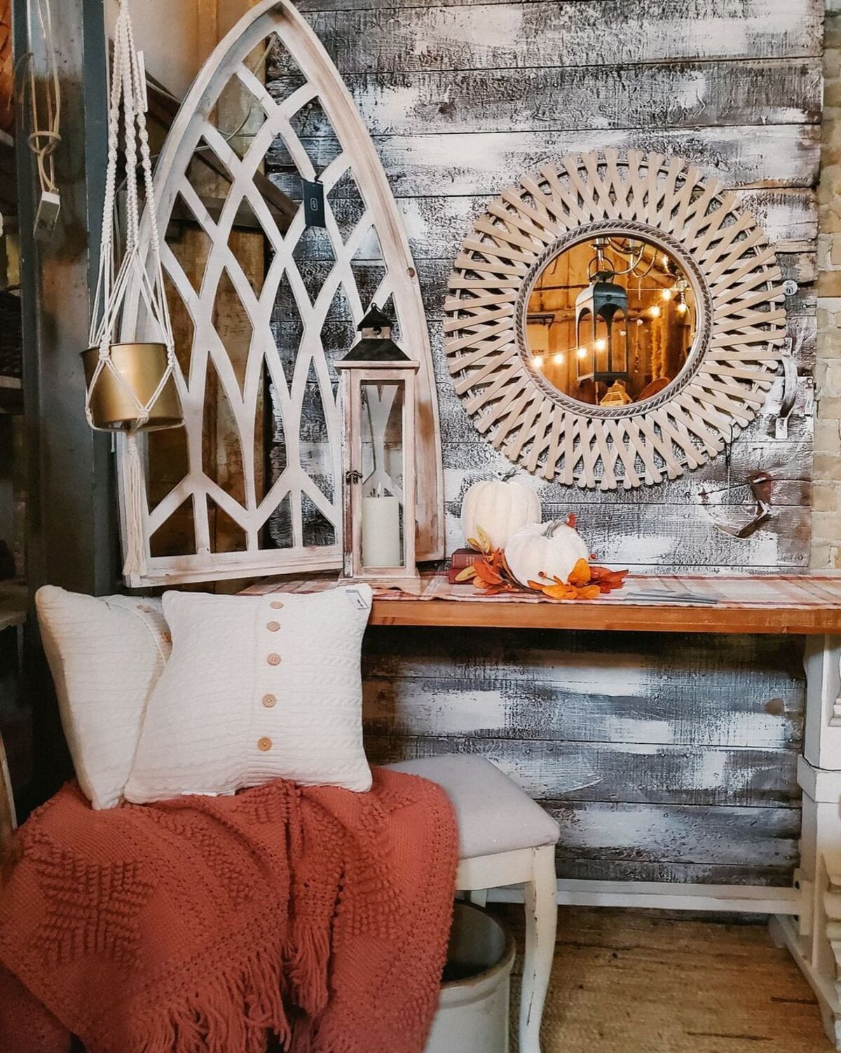 boho ideas de decoración de otoño 10