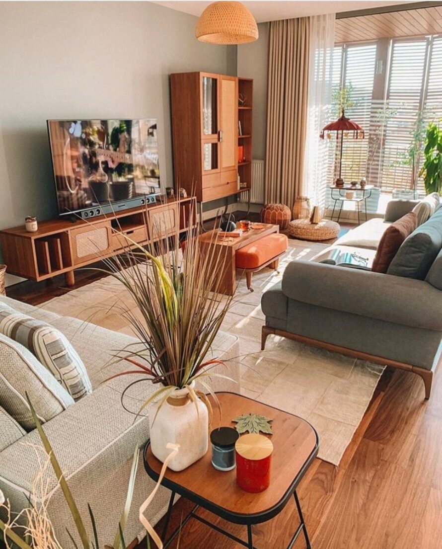 acogedora sala de estar de tierra ideas 4