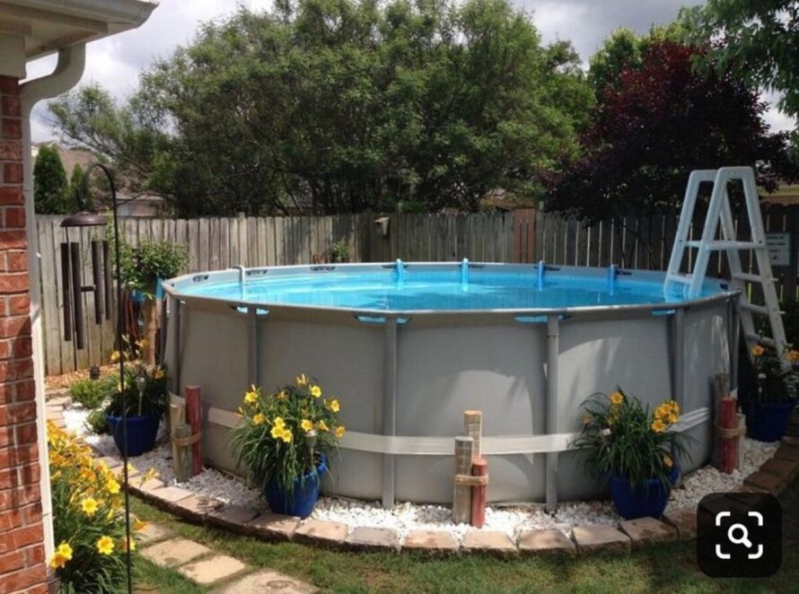ideas creativas de paisajismo para piscinas elevadas 6