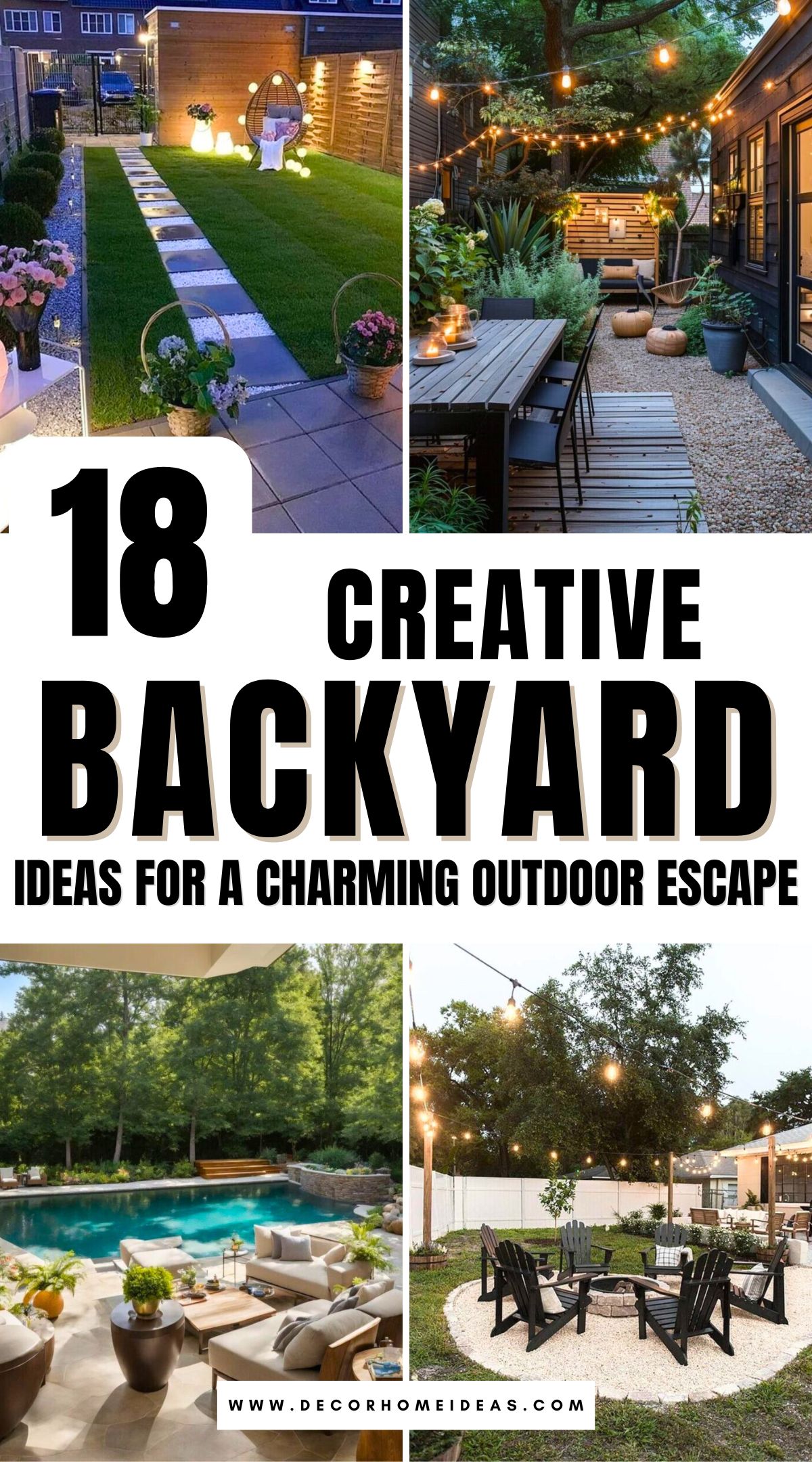 Renueva tu espacio exterior con estas 18 bonitas ideas para el patio trasero. Desde divertidos toques de jardín y acogedores rincones para sentarse hasta iluminación creativa y decoración DIY, estos consejos te ayudarán a crear un refugio encantador y funcional. Descubre formas sencillas de añadir personalidad y transformar tu jardín en una escapada de ensueño.