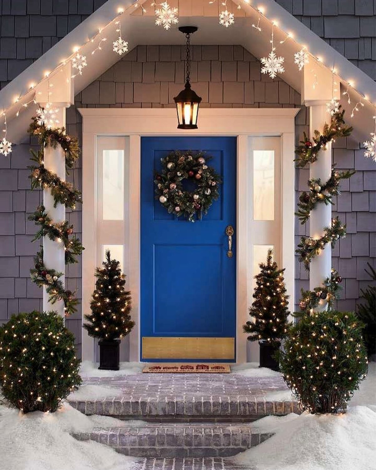 deslumbrantes ideas de decoración navideña para exteriores 4