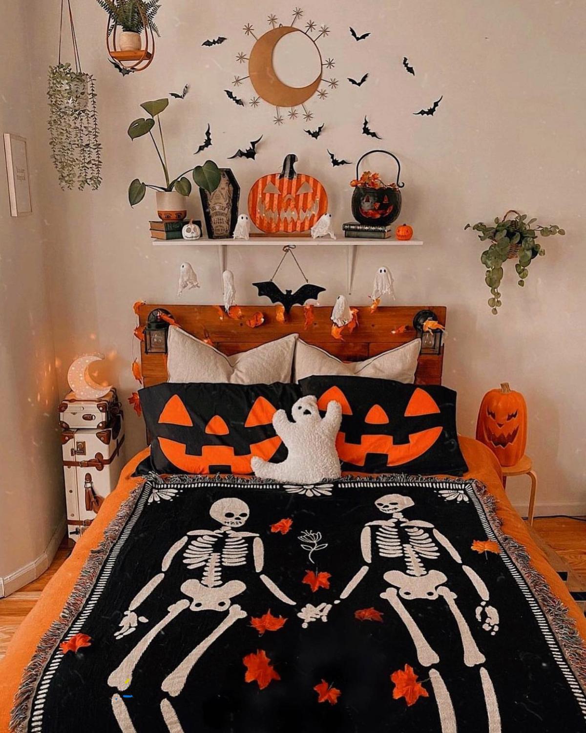 espeluznante halloween dormitorio ideas 05