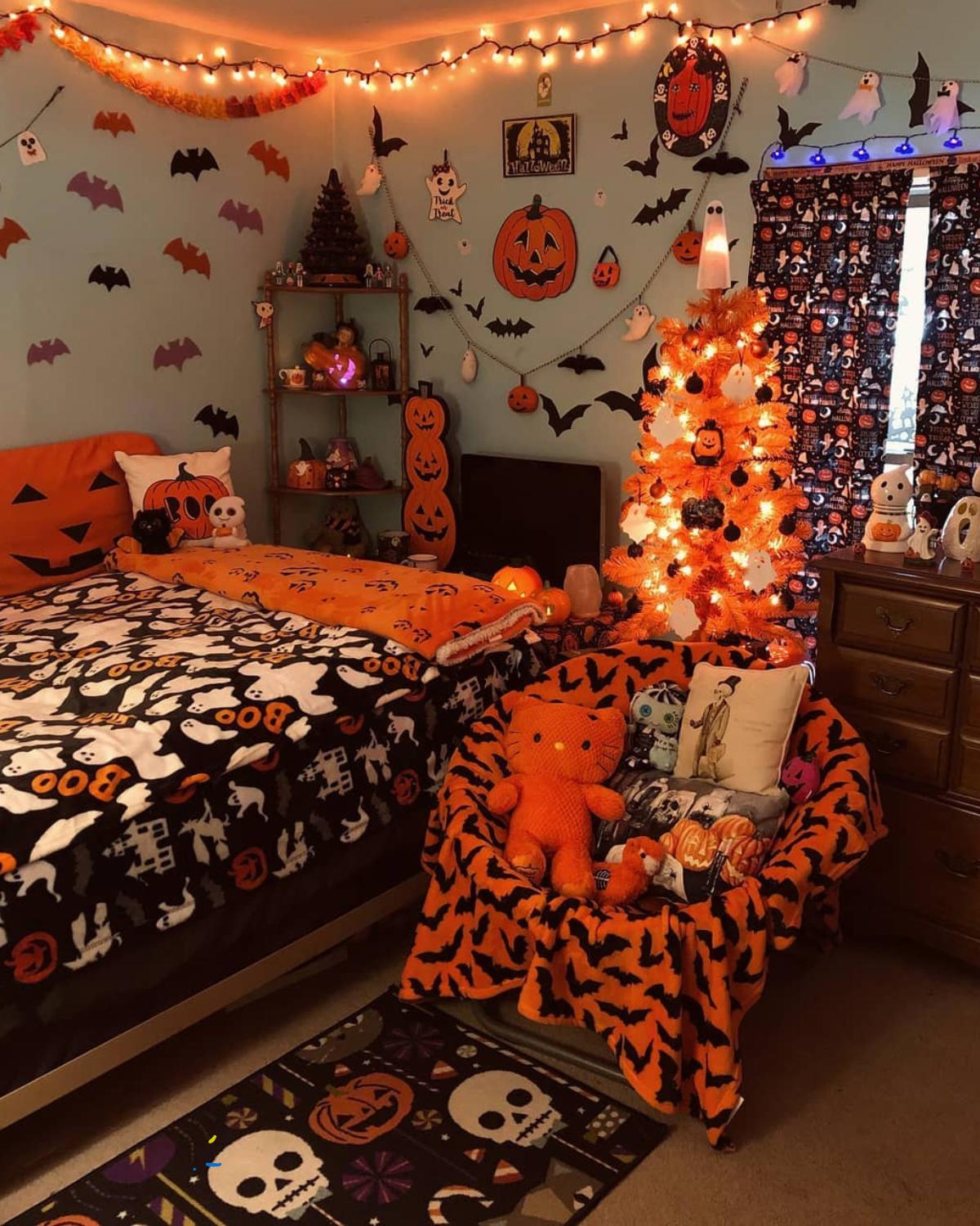espeluznante halloween dormitorio ideas 12