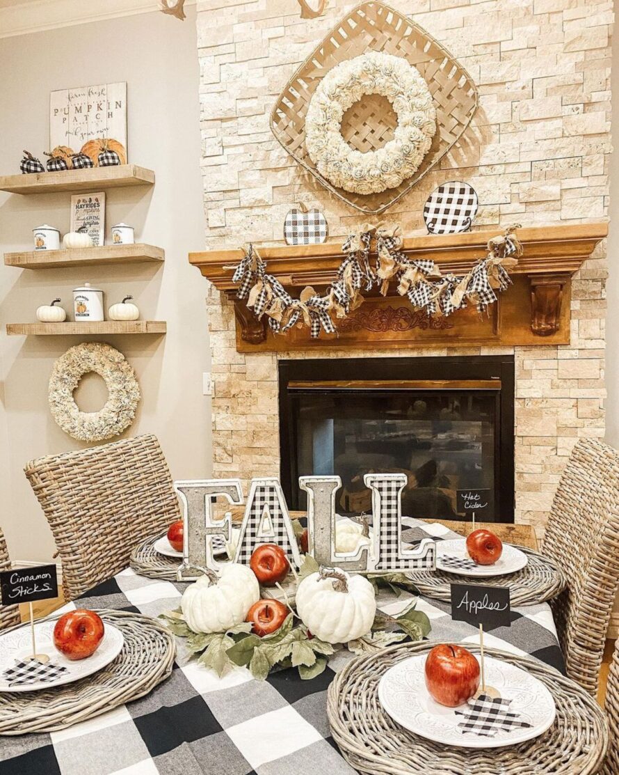 elegante neutro otoño ideas de decoración 16