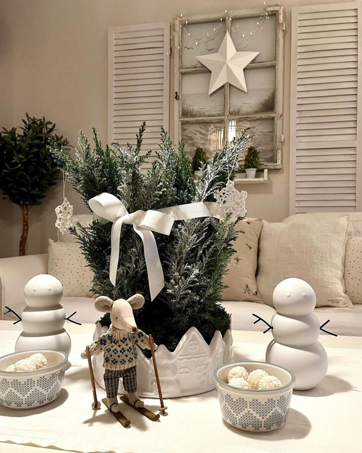 elegante no navidad invierno ideas de decoración 11