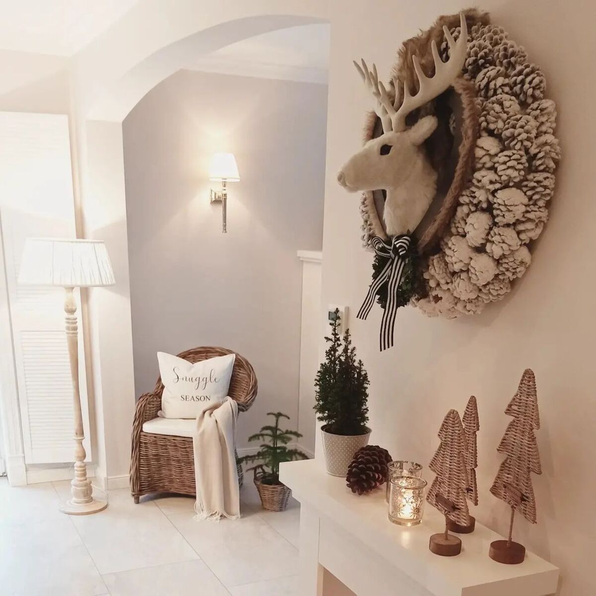 elegante no navidad invierno ideas de decoración 13