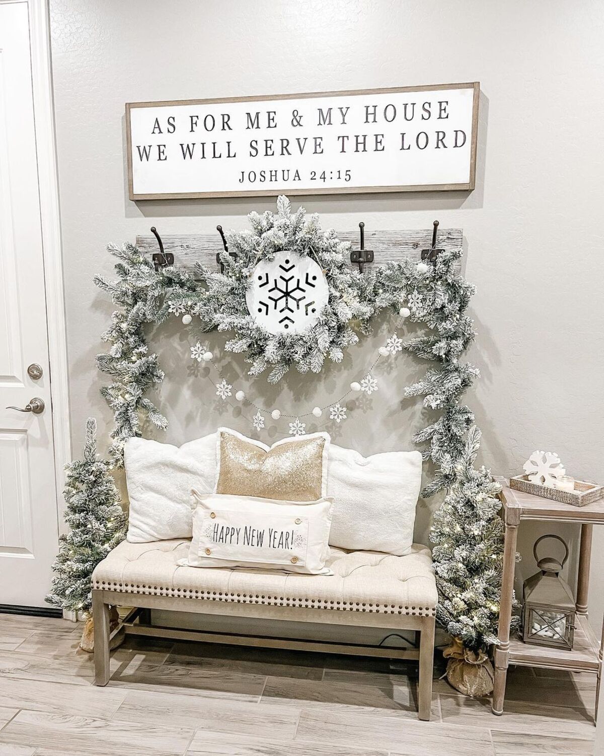 encantadoras ideas de decoración con copos de nieve 10