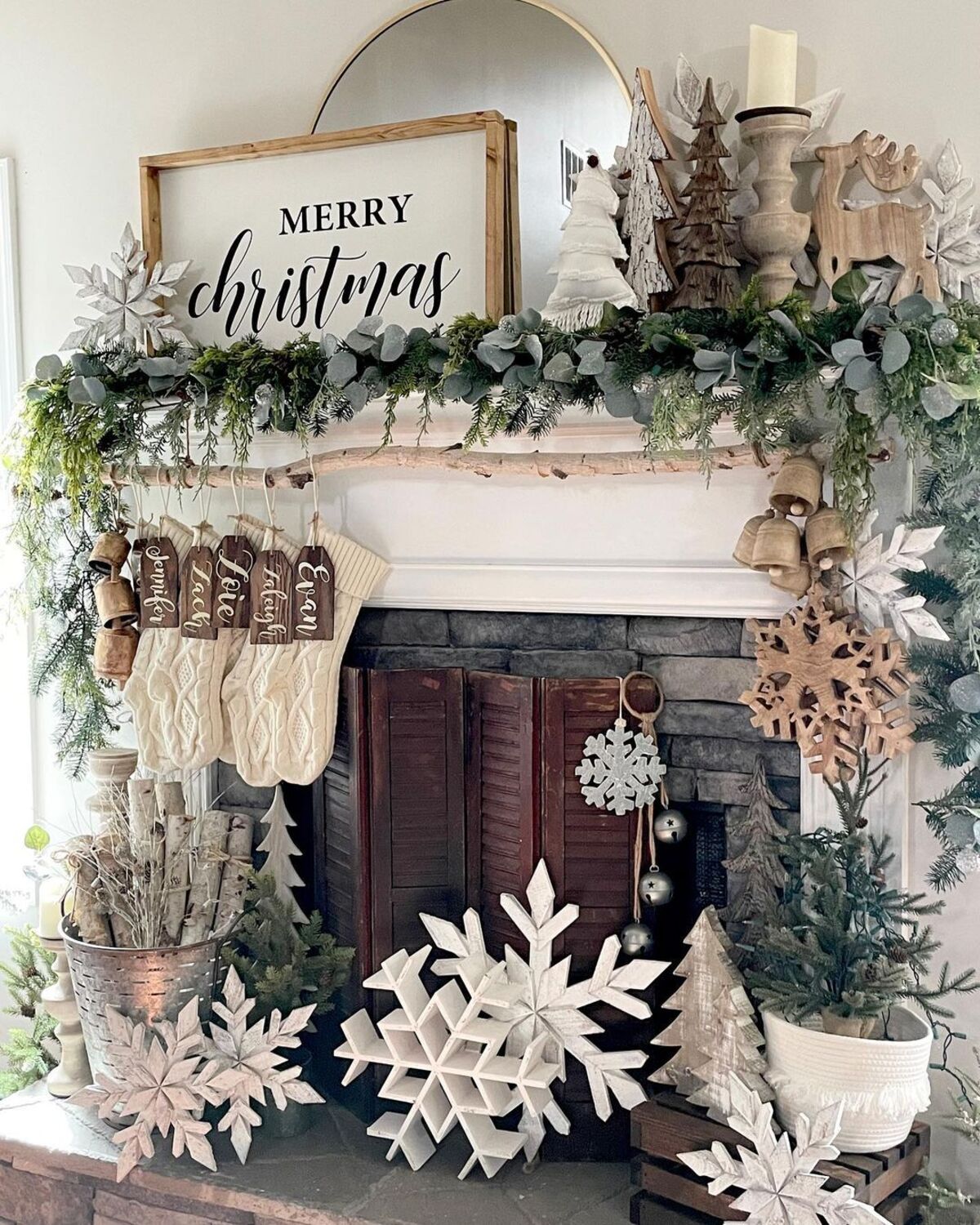 encantadoras ideas de decoración de copos de nieve 9