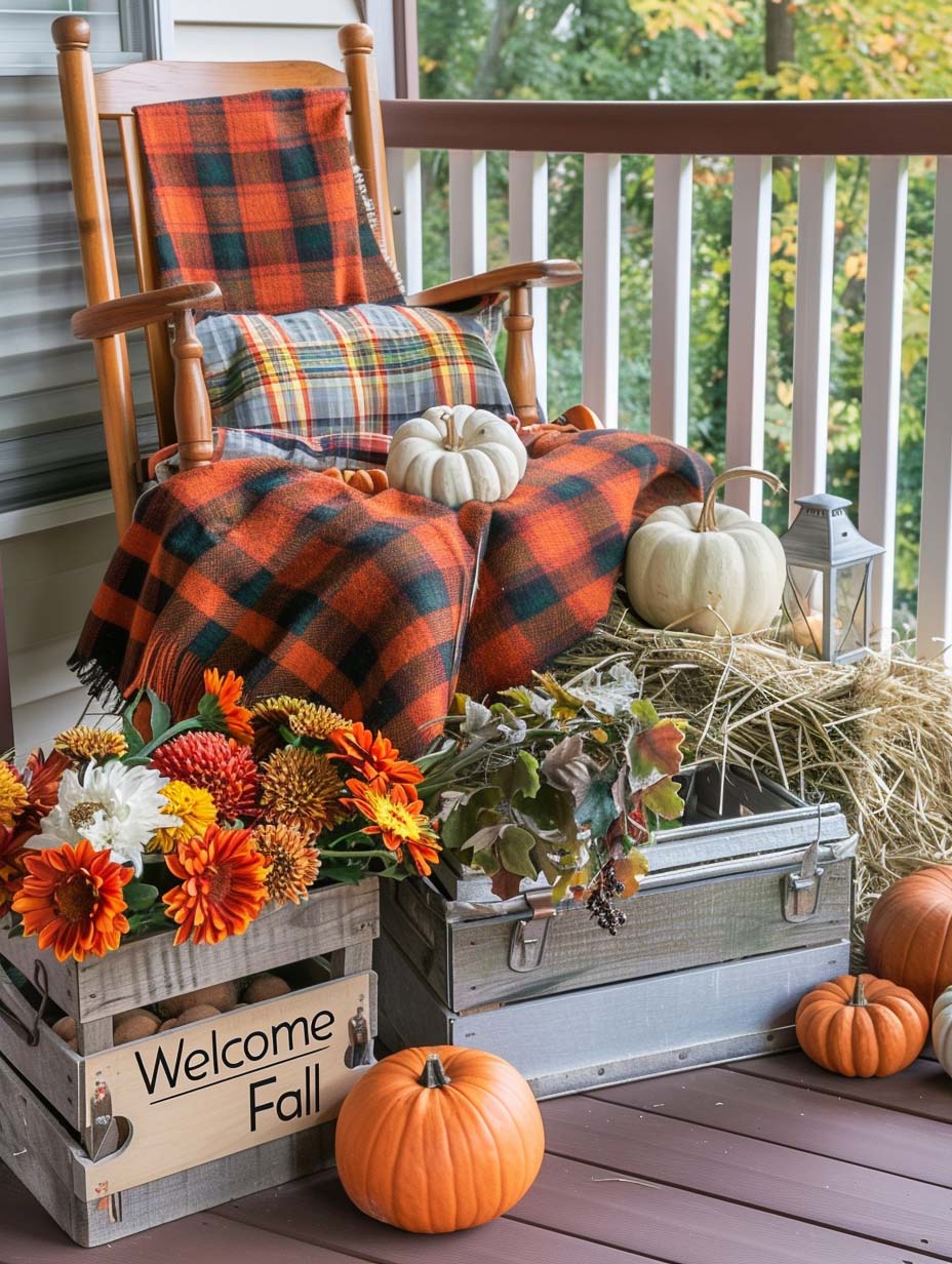 ideas para decorar el porche en otoño 5