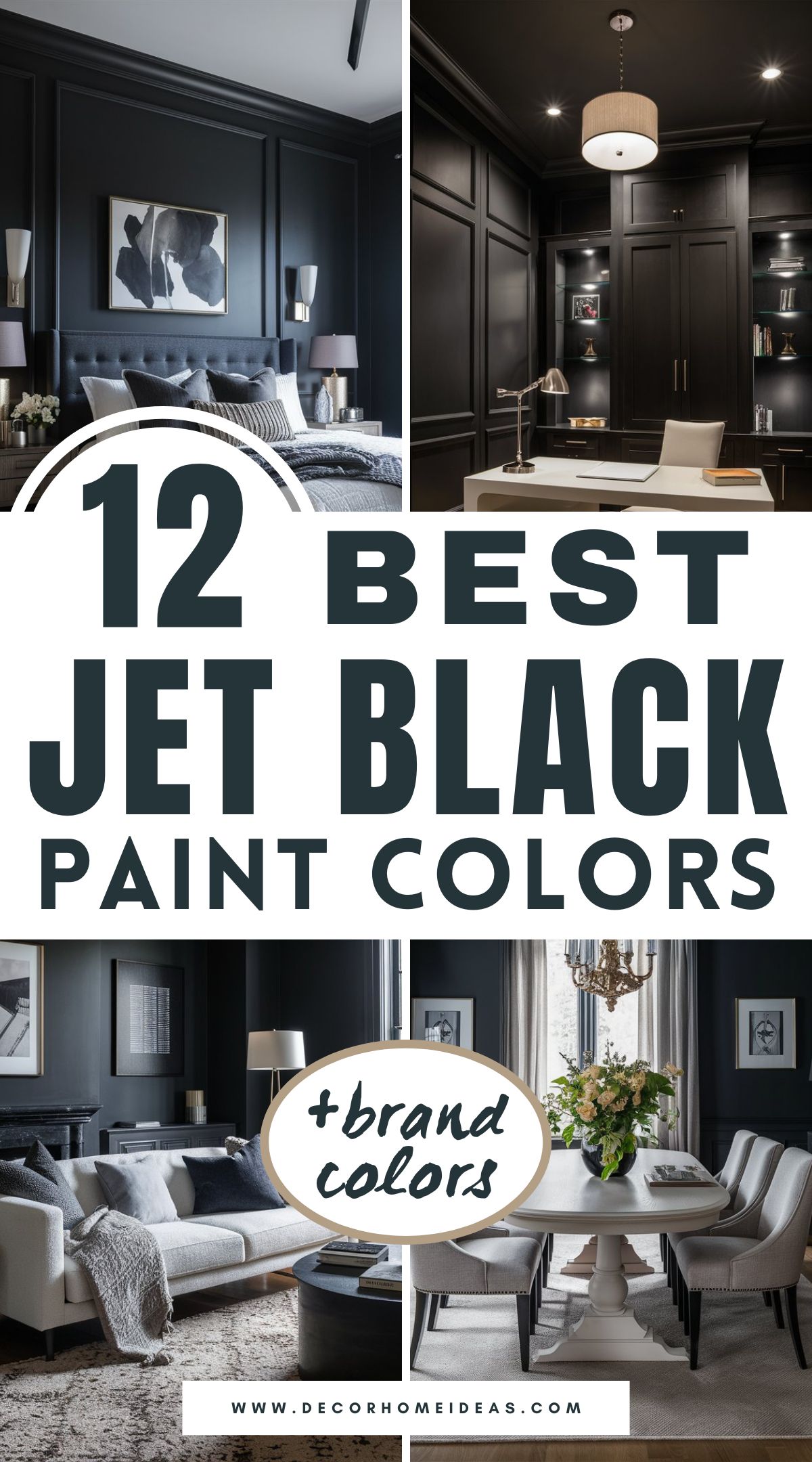 Explore 12 llamativos colores de pintura negro azabache que añaden lujo instantáneo y un atrevido dramatismo a cualquier habitación. Estos ricos tonos crean profundidad y elegancia, haciéndolos perfectos para paredes de acento, armarios o transformaciones de habitaciones completas. Descubra cómo estos negros profundos pueden elevar su espacio con un toque de sofisticación.