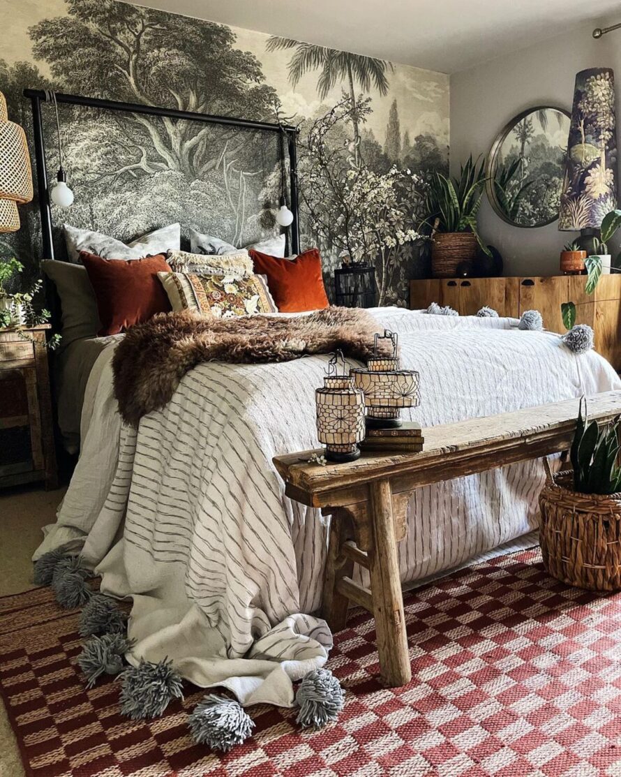 guía para incorporar elementos bohemios en el diseño del dormitorio 6