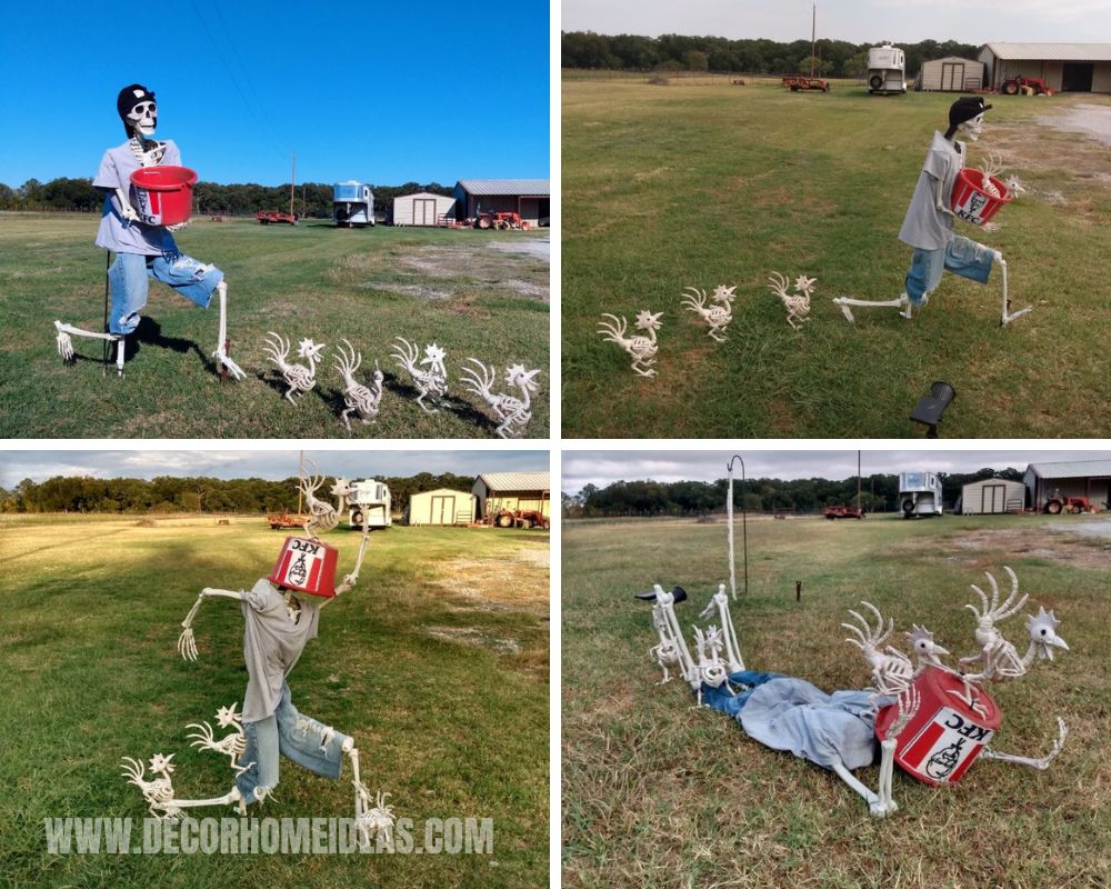 esqueleto decoraciones de halloween 15